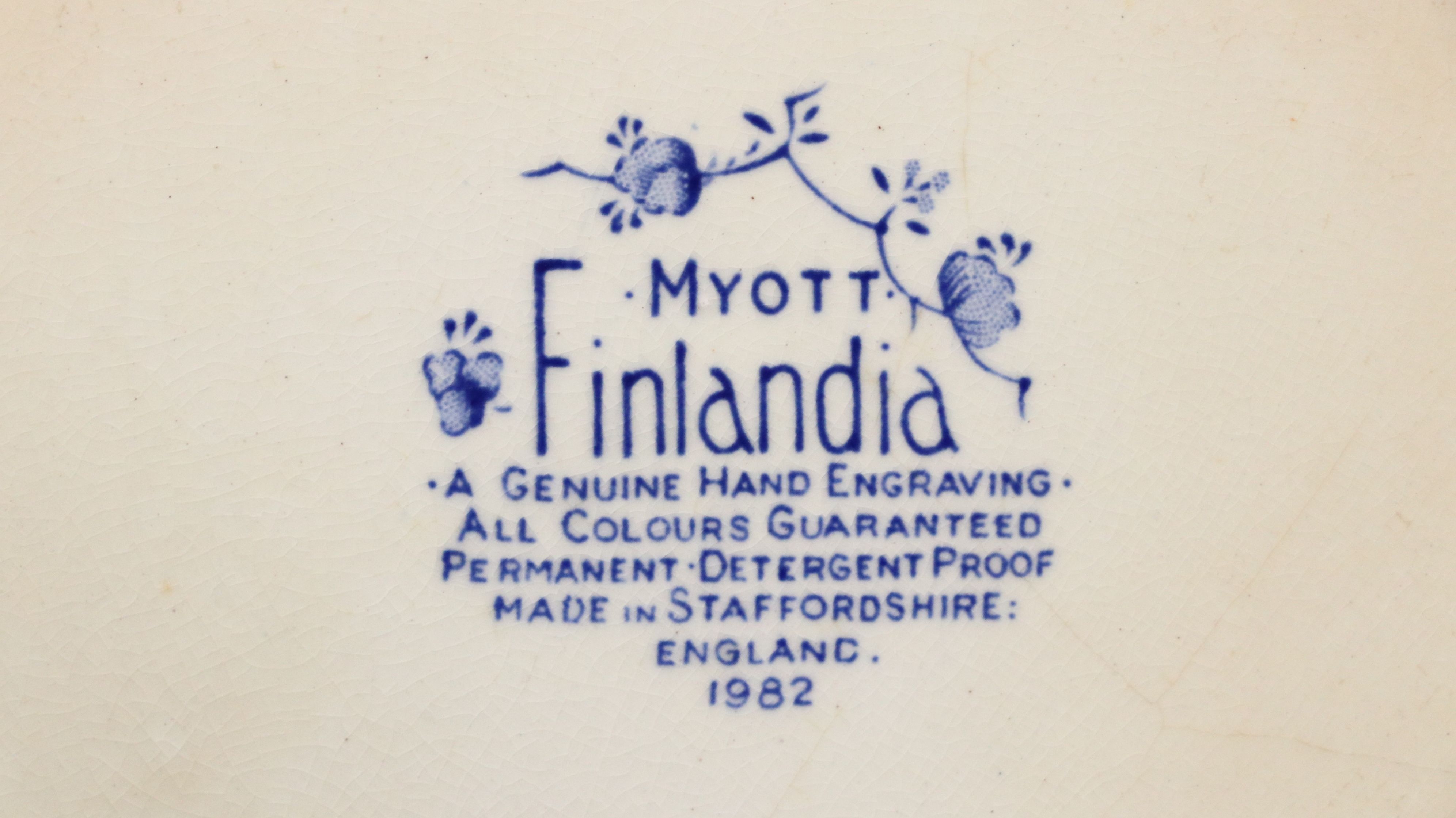 Myott "Finlandia" and Churchill "Finlandia" Porcelain Tableware