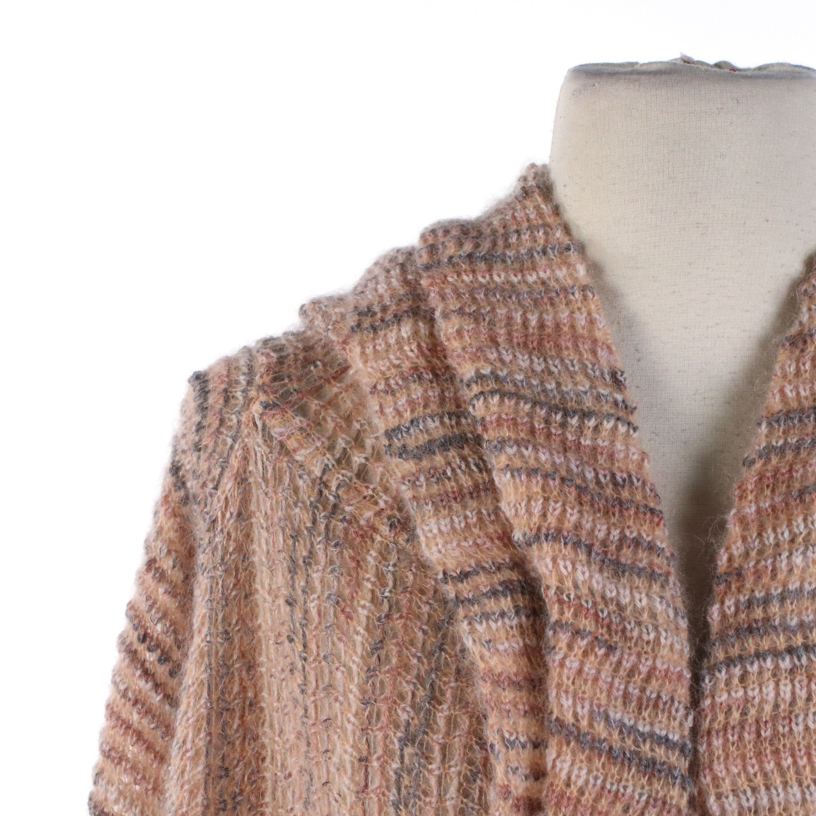 Missoni Knit Mohair Blend Draped Sweater