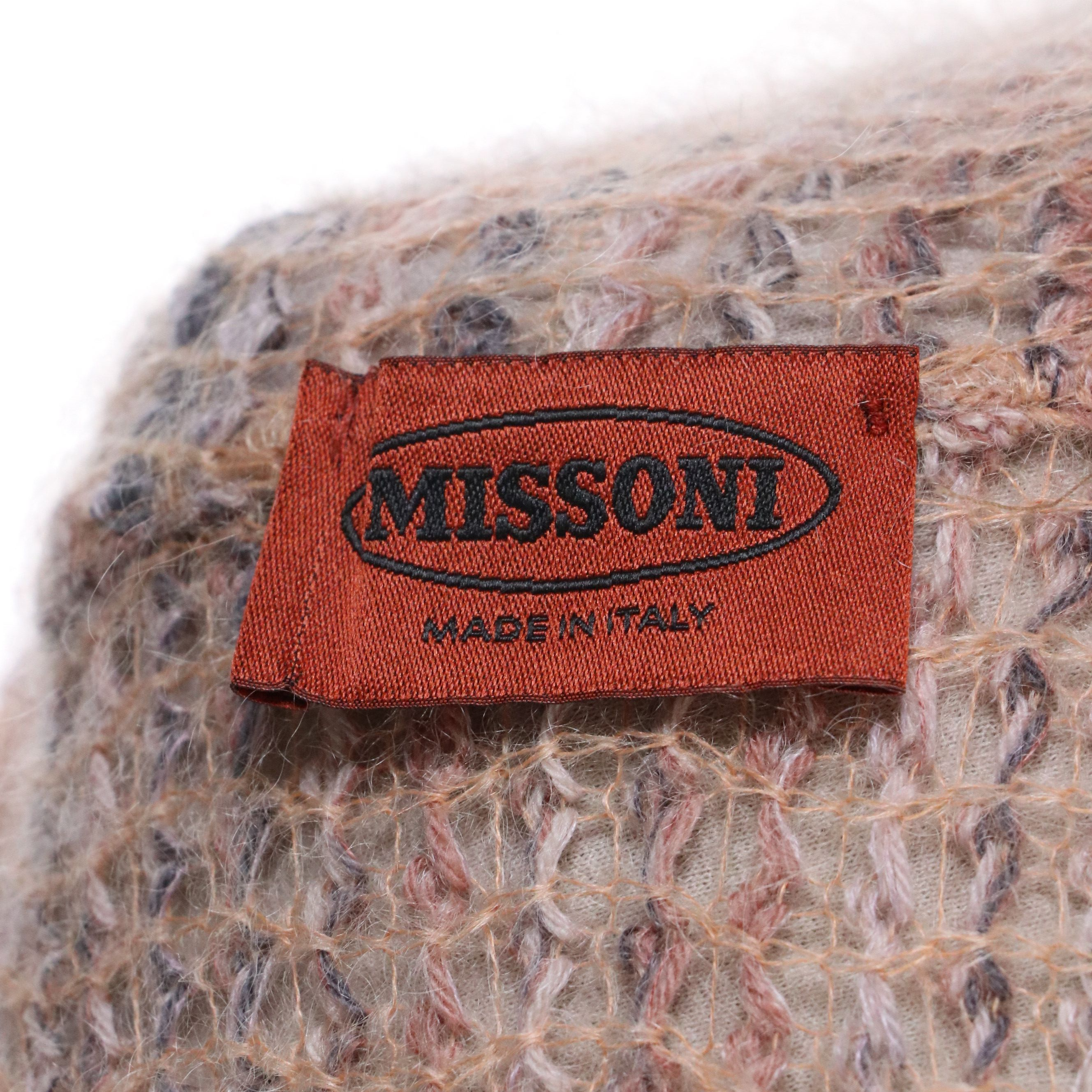 Missoni Knit Mohair Blend Draped Sweater