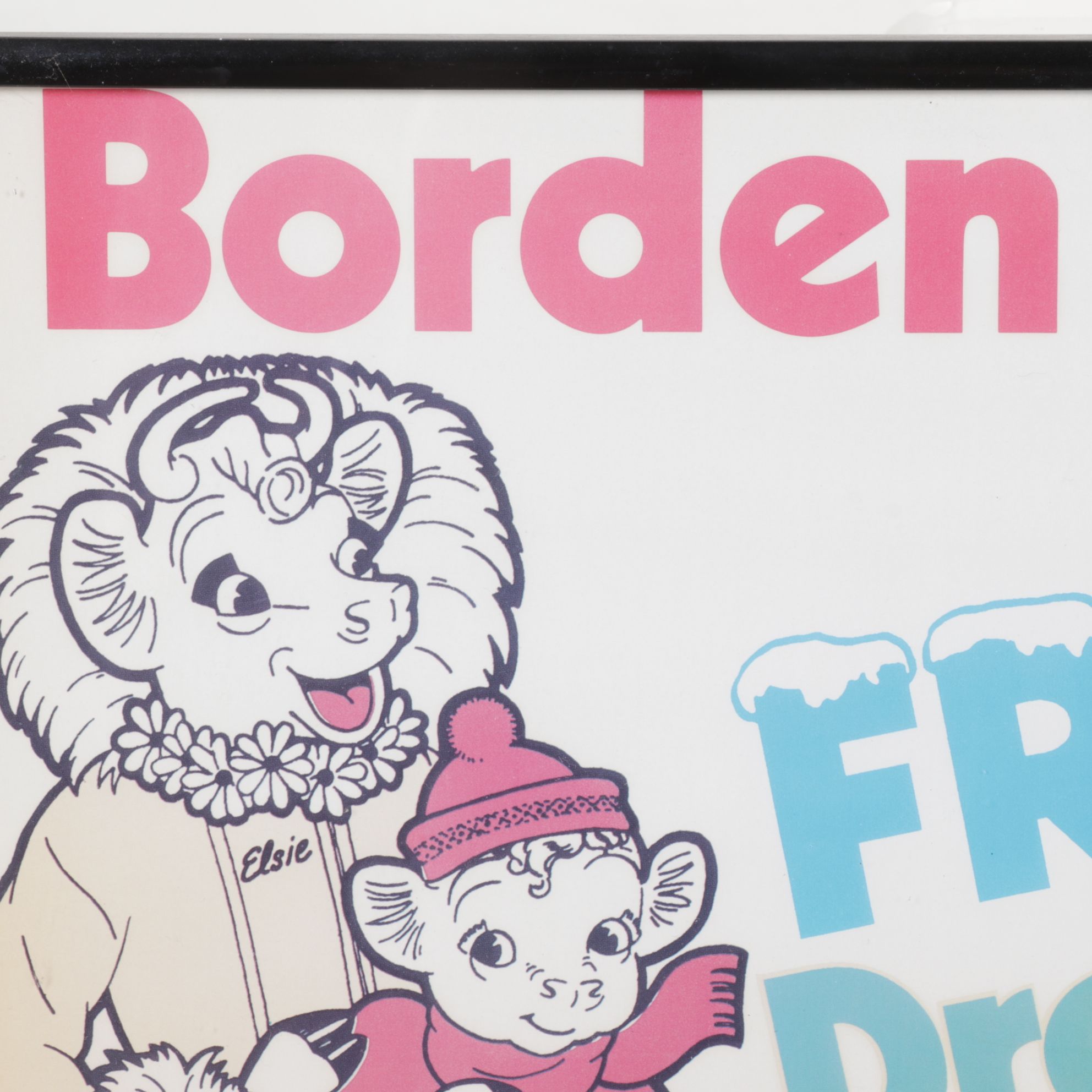 Borden's Dairy Ice Cream and Frozen Treat Display Posters