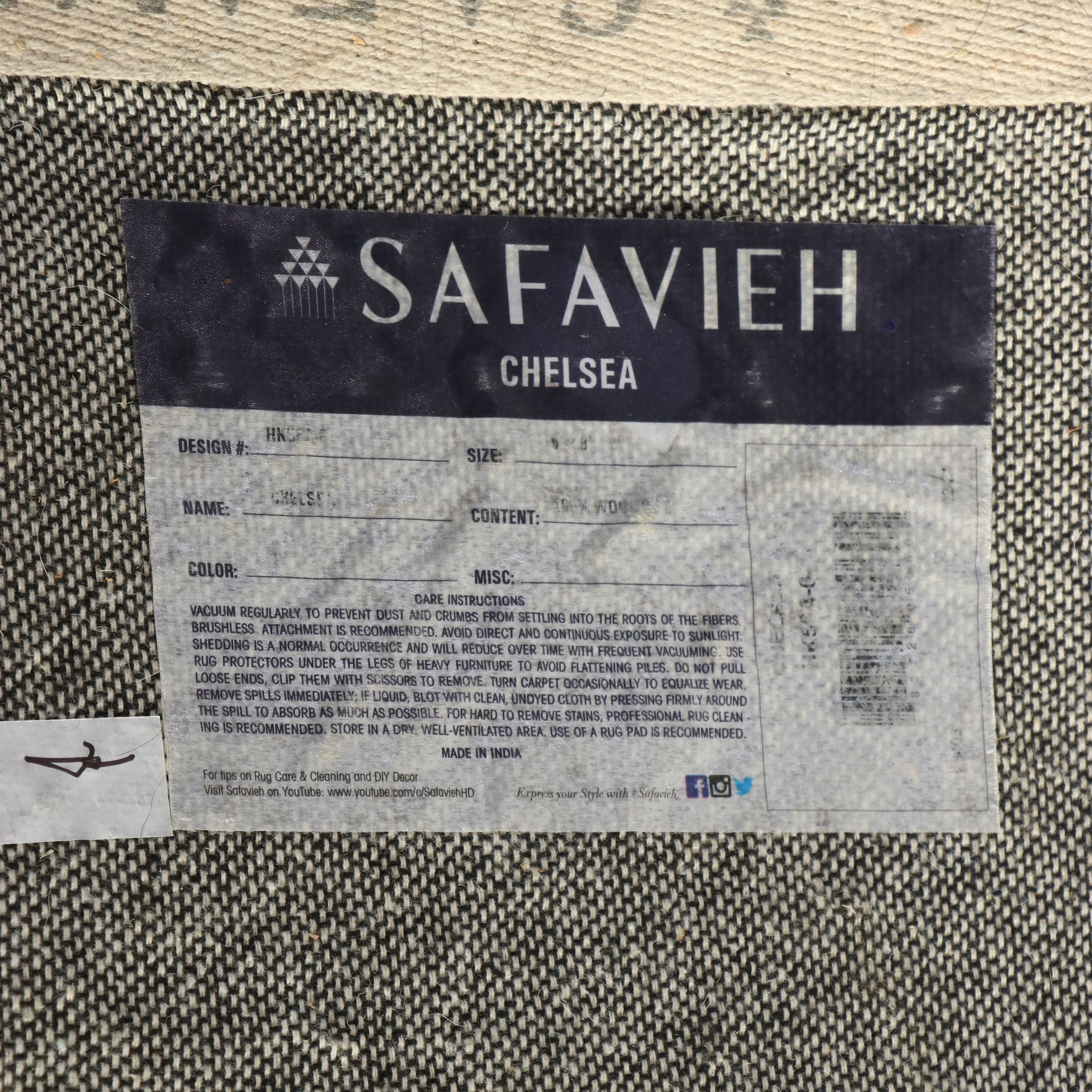 6' x 9' Handmade Hooked Wool Safavieh Chelsea "Rooster" Area Rug