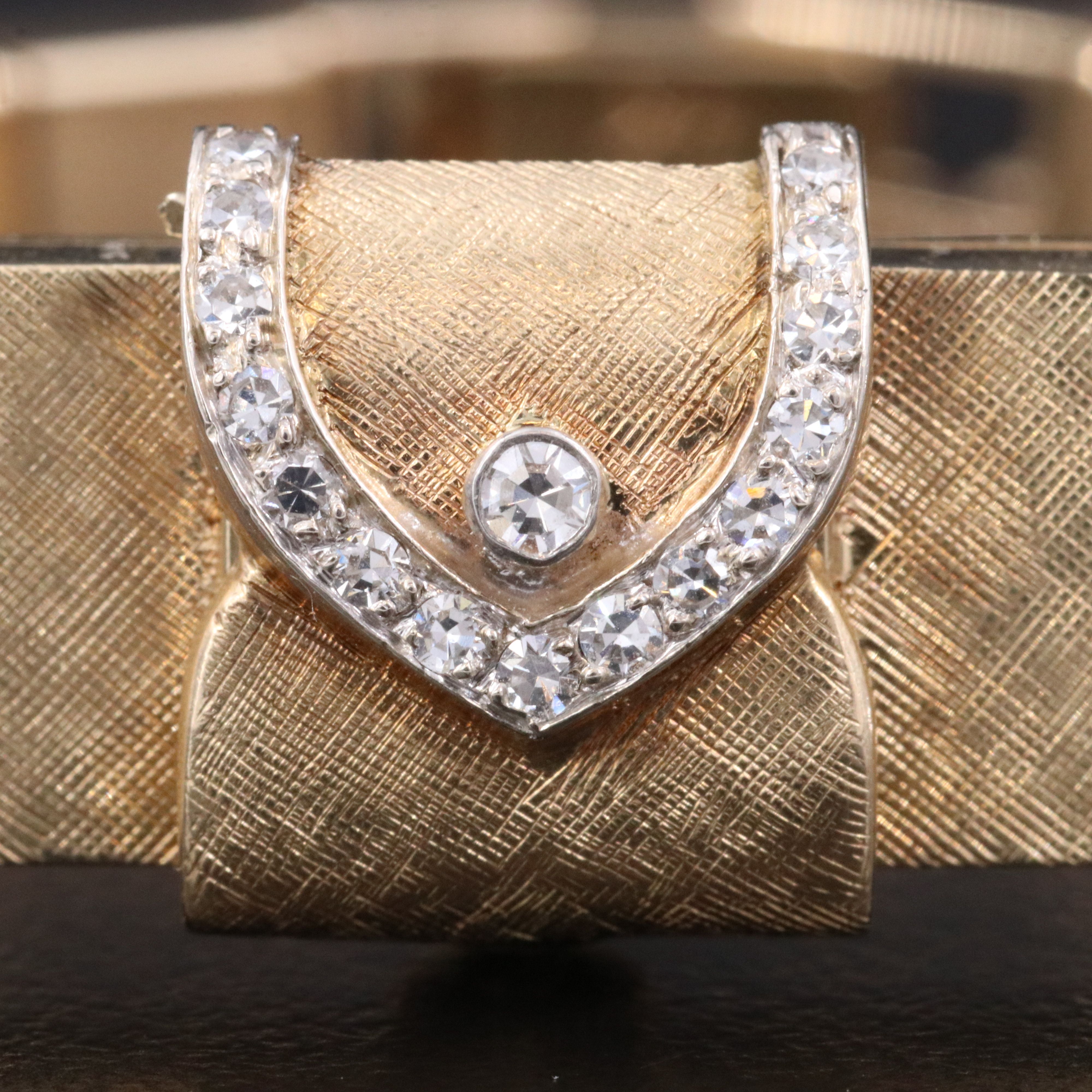 Girard Perregaux 14K Diamond Hidden Dial Mechanical Watch