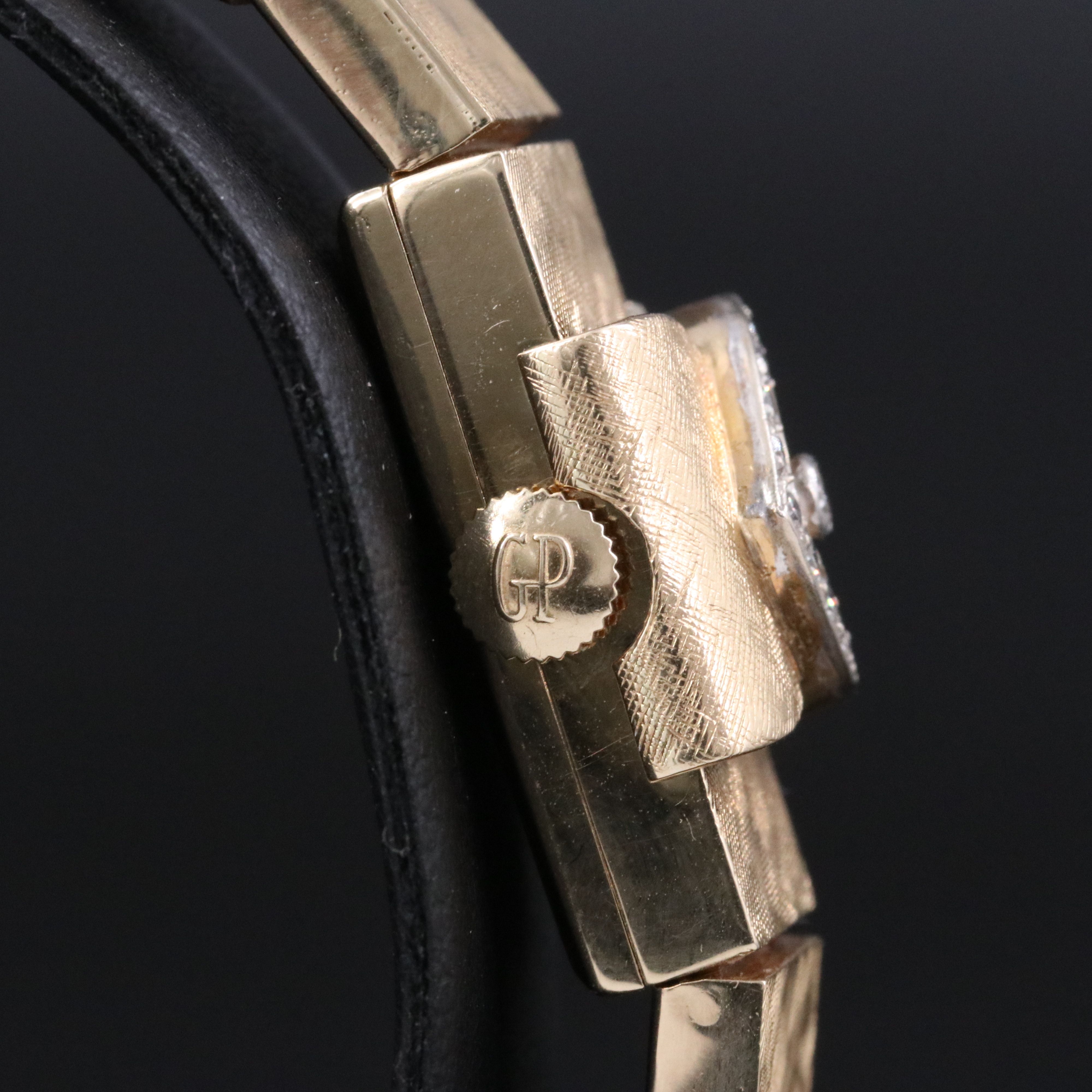 Girard Perregaux 14K Diamond Hidden Dial Mechanical Watch