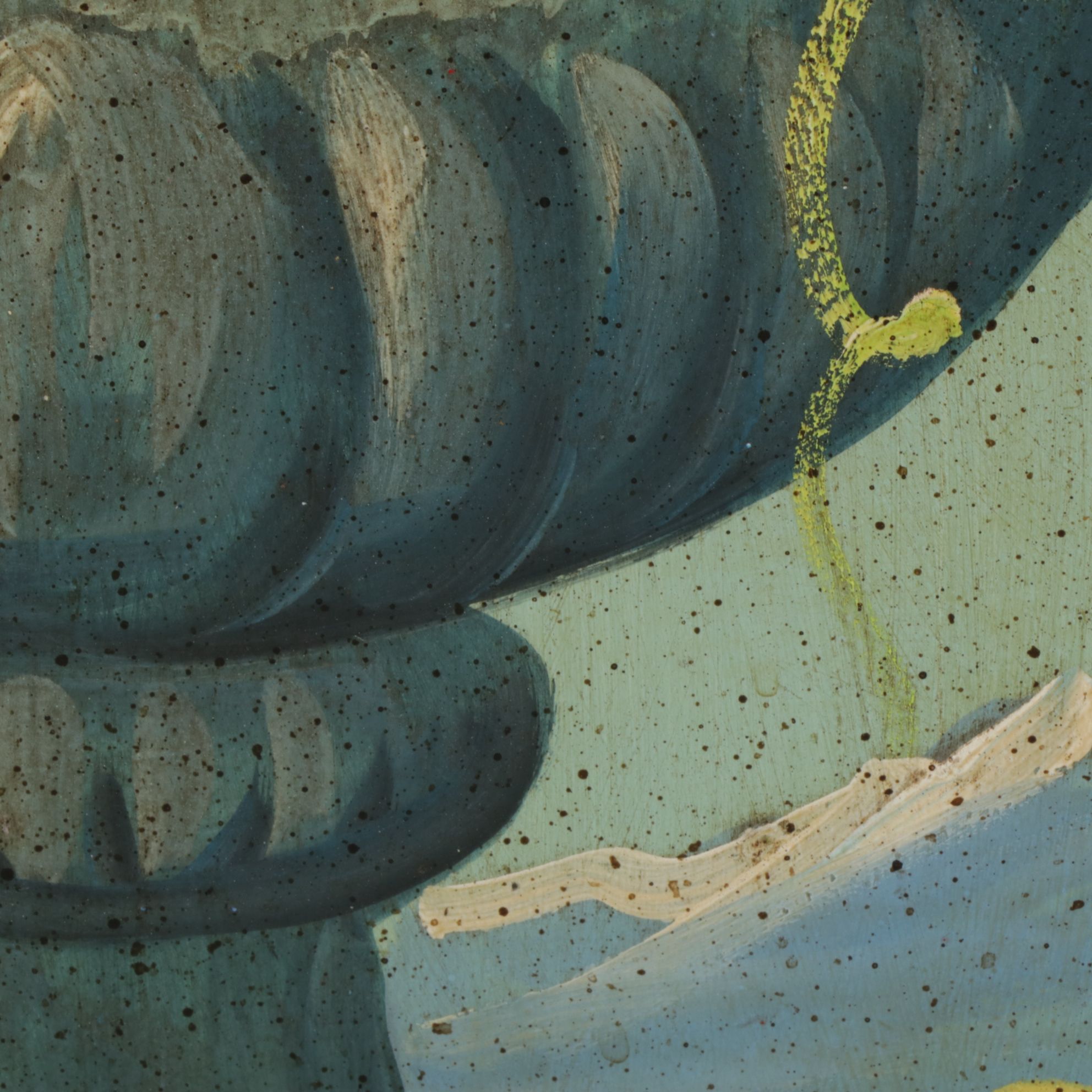 Wood Panel Acrylic Paintings Featuring Floral Still Life Motif, Mid-20th Century