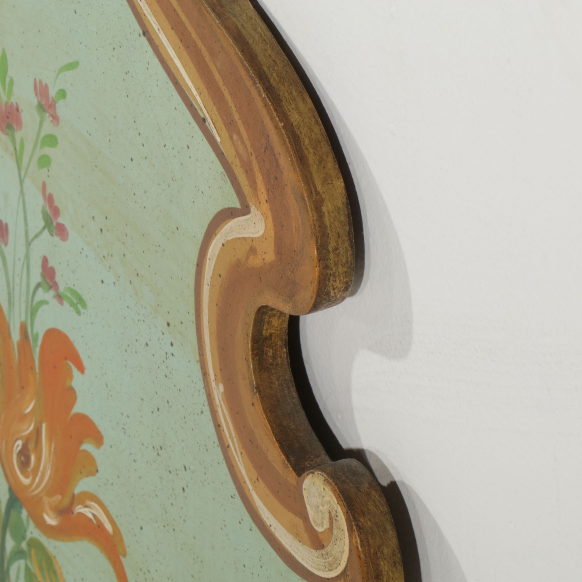 Wood Panel Acrylic Paintings Featuring Floral Still Life Motif, Mid-20th Century