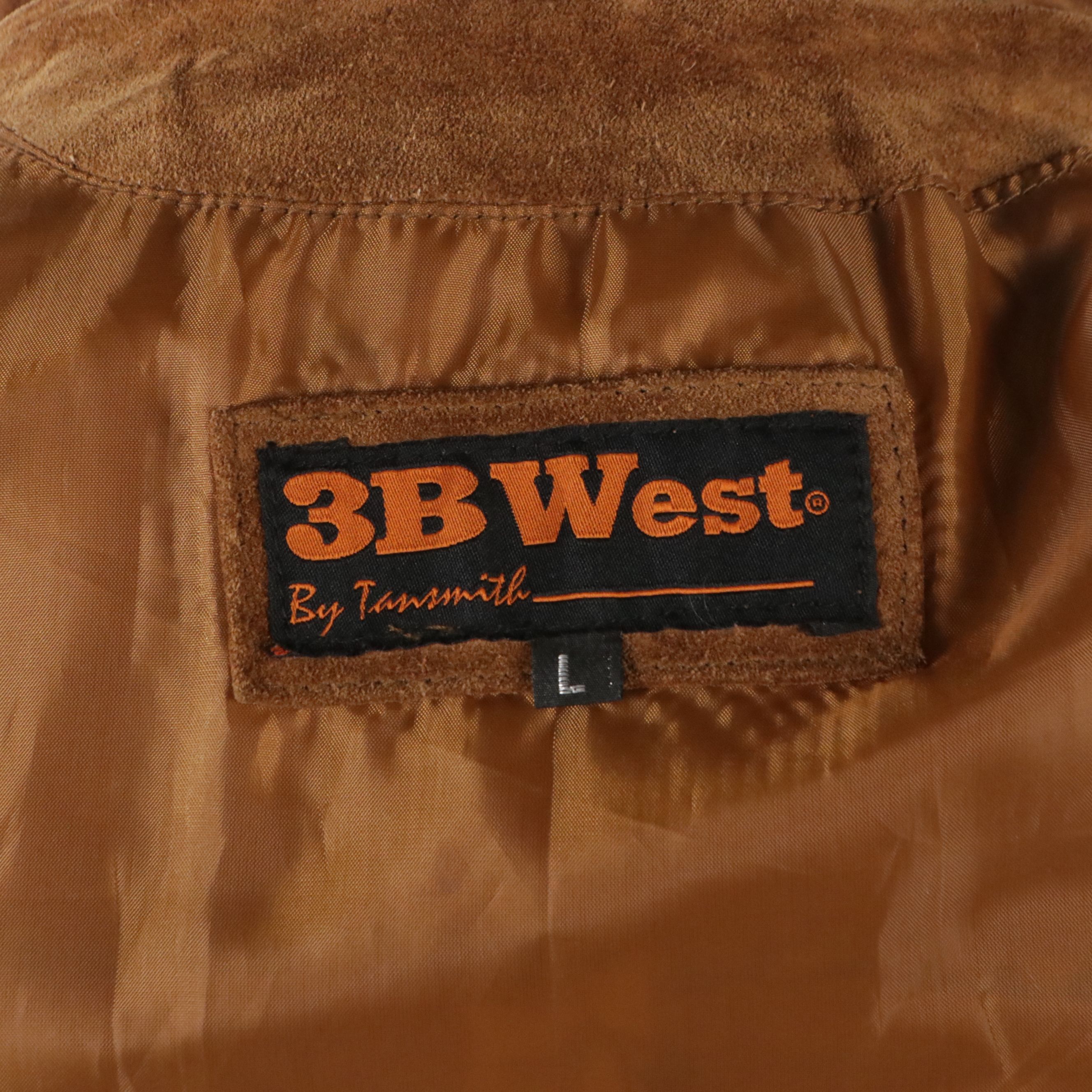 Men's 3B West by Tansmith Southwestern Style Beaded Suede Fringe Jacket