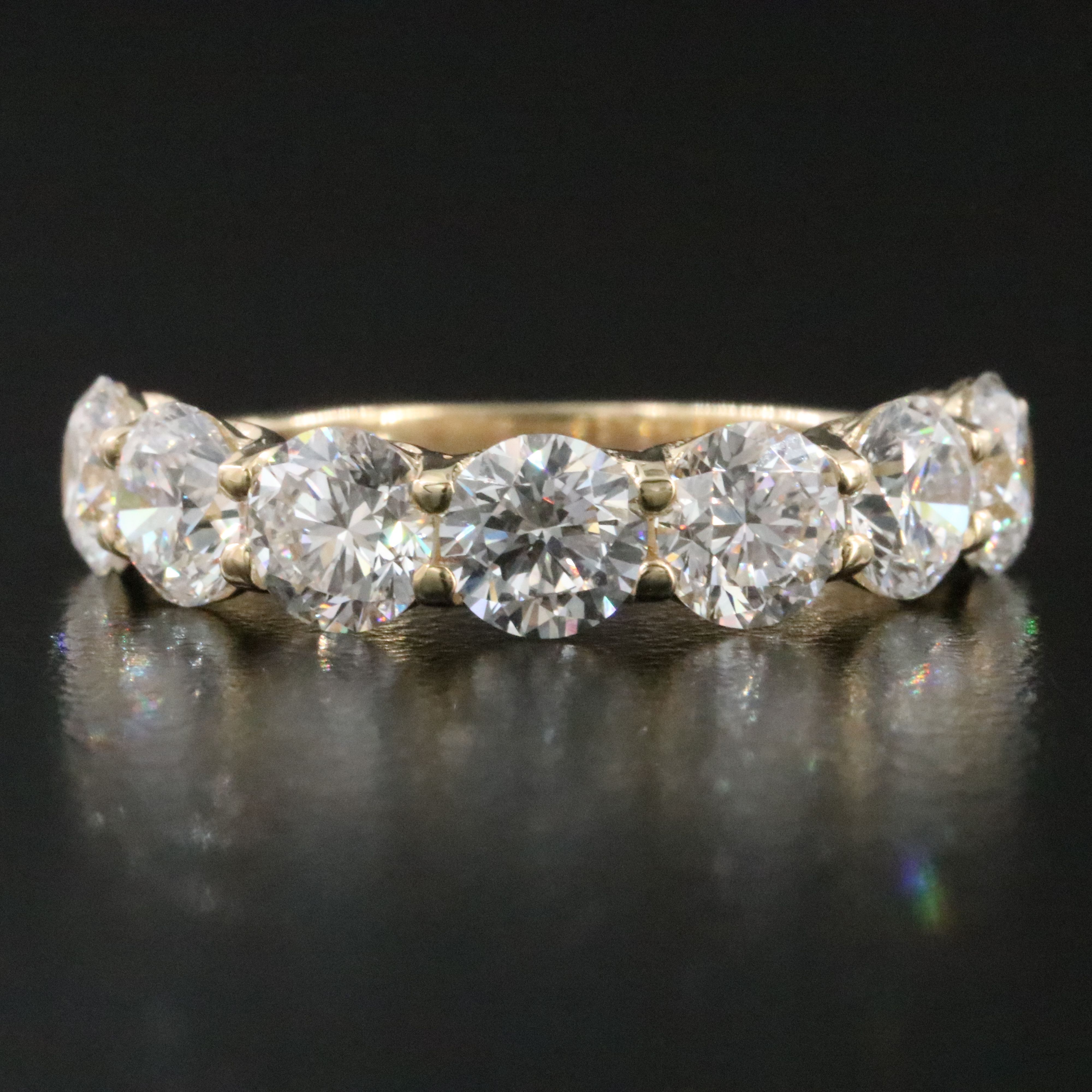 14K 3.16 CTW Lab Grown Diamond Ring