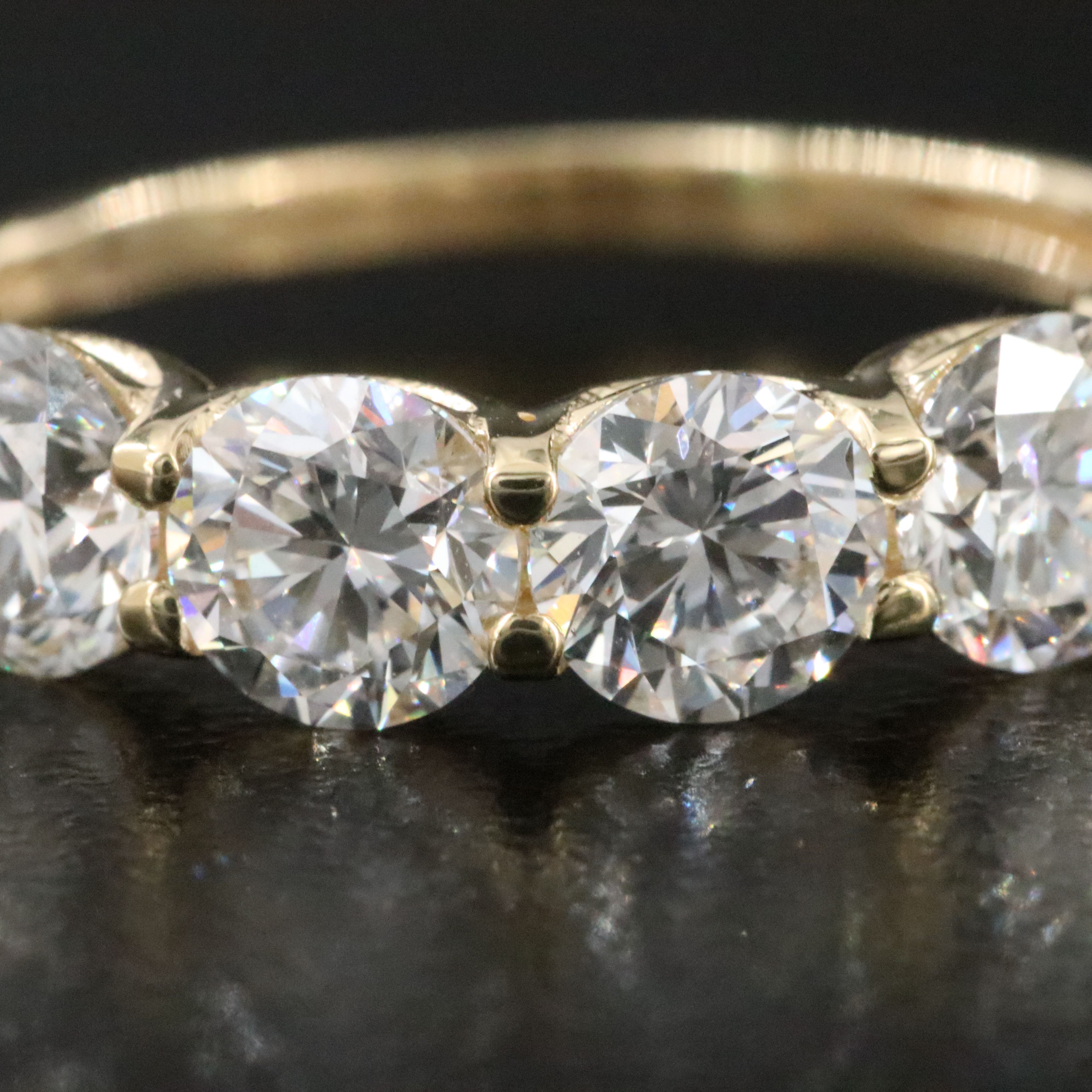 14K 3.16 CTW Lab Grown Diamond Ring