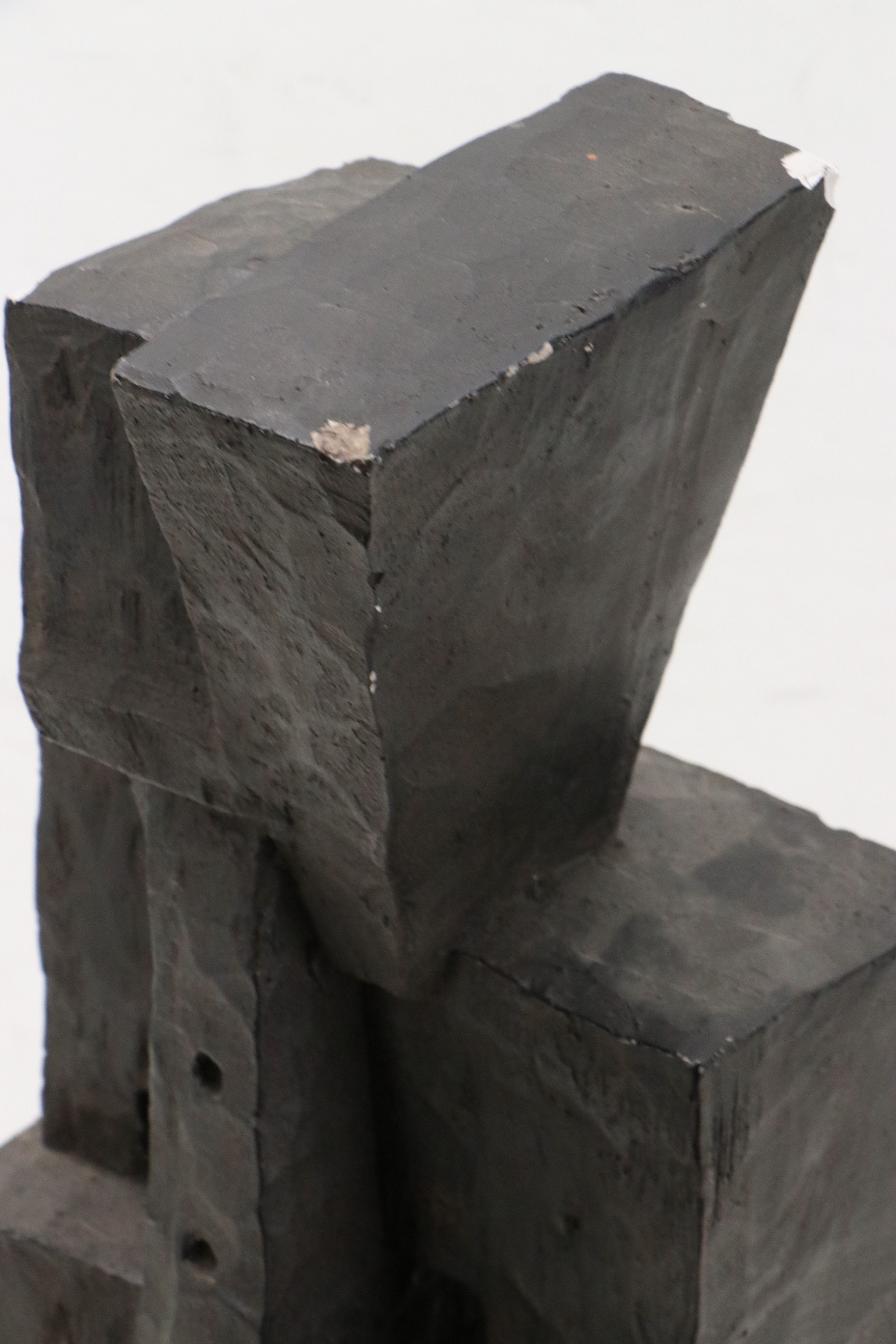 Austin Productions Cast Durastone Cubist Sculpture Musician, Circa 1970