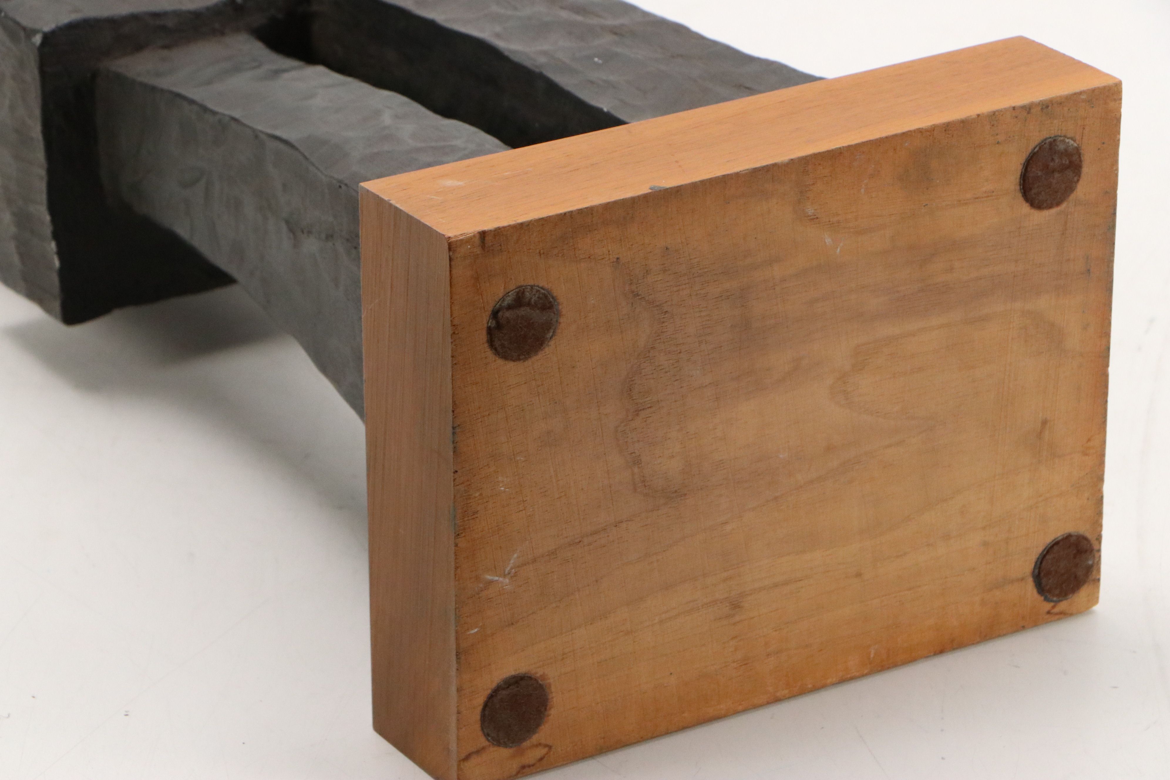 Austin Productions Cast Durastone Cubist Sculpture Musician, Circa 1970