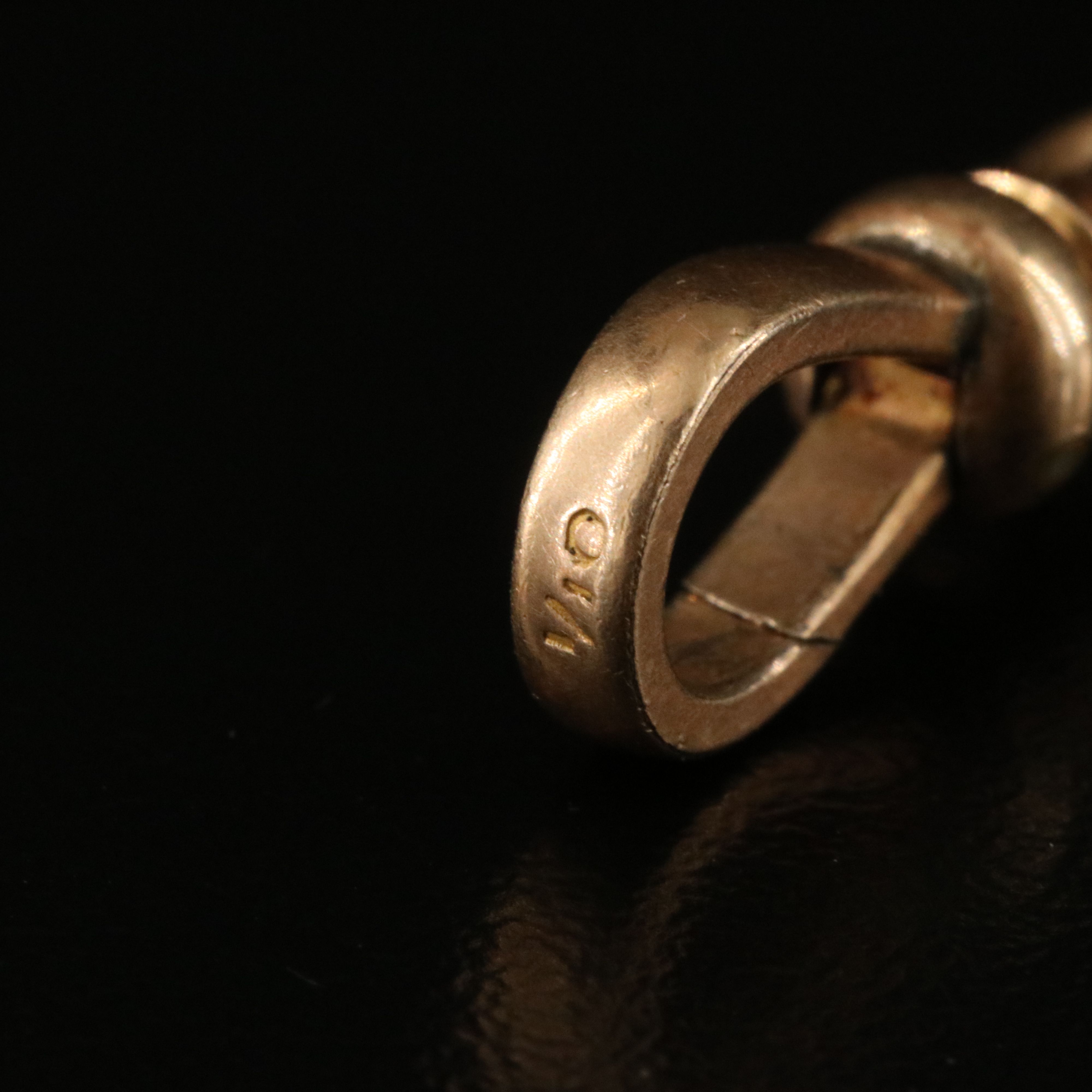 Vintage Simmons Gold-Filled Watch Chain with Locket