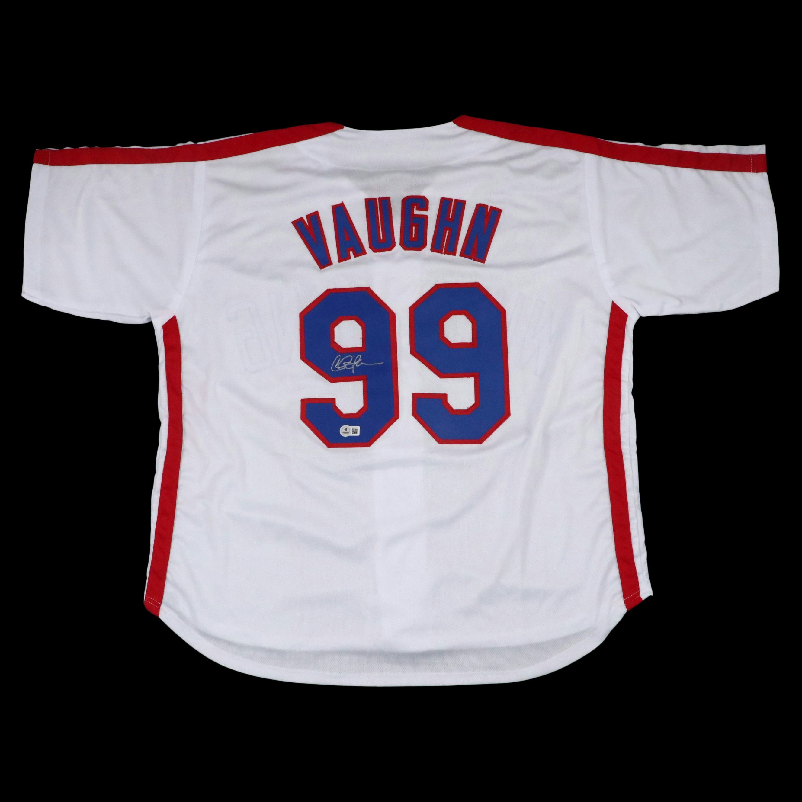 Charlie Sheen Signed "Major League: Ricky Vaughn" Baseball Jersey, Beckett
