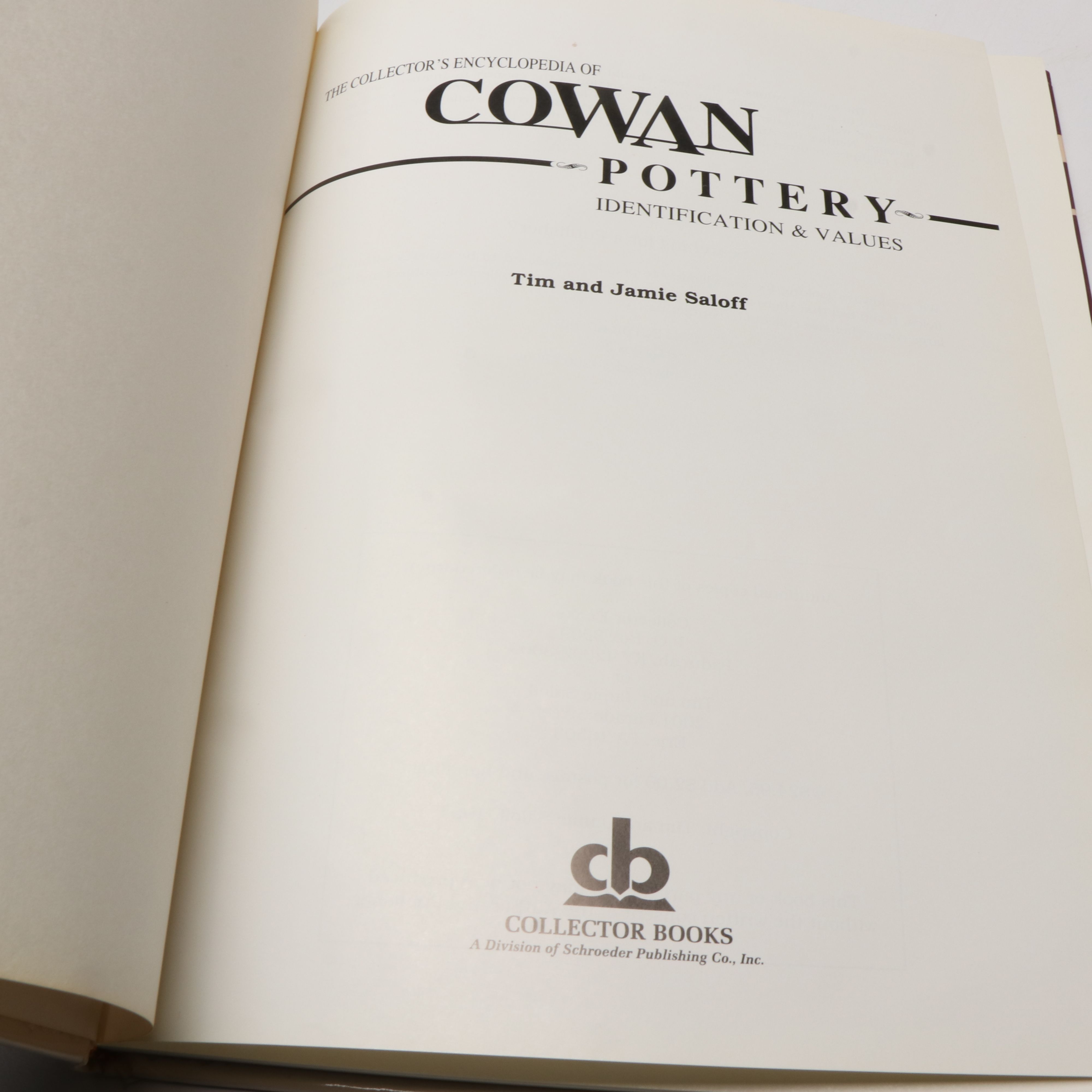 Ohio Made Cowan "Oriental Red" Vase with Cowan Pottery Collectors Book