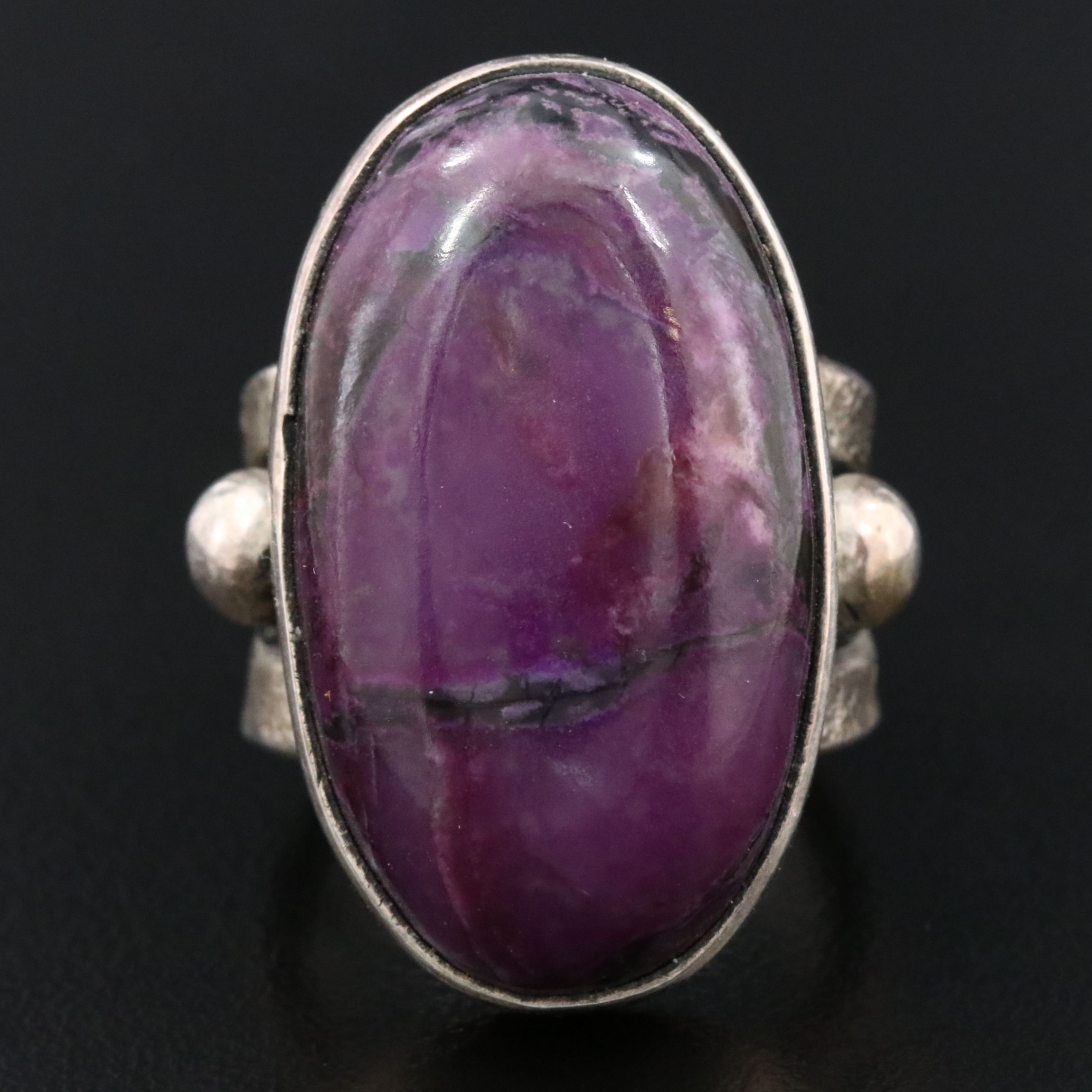 Noah Pfeffer Sterling Sugilite Ring