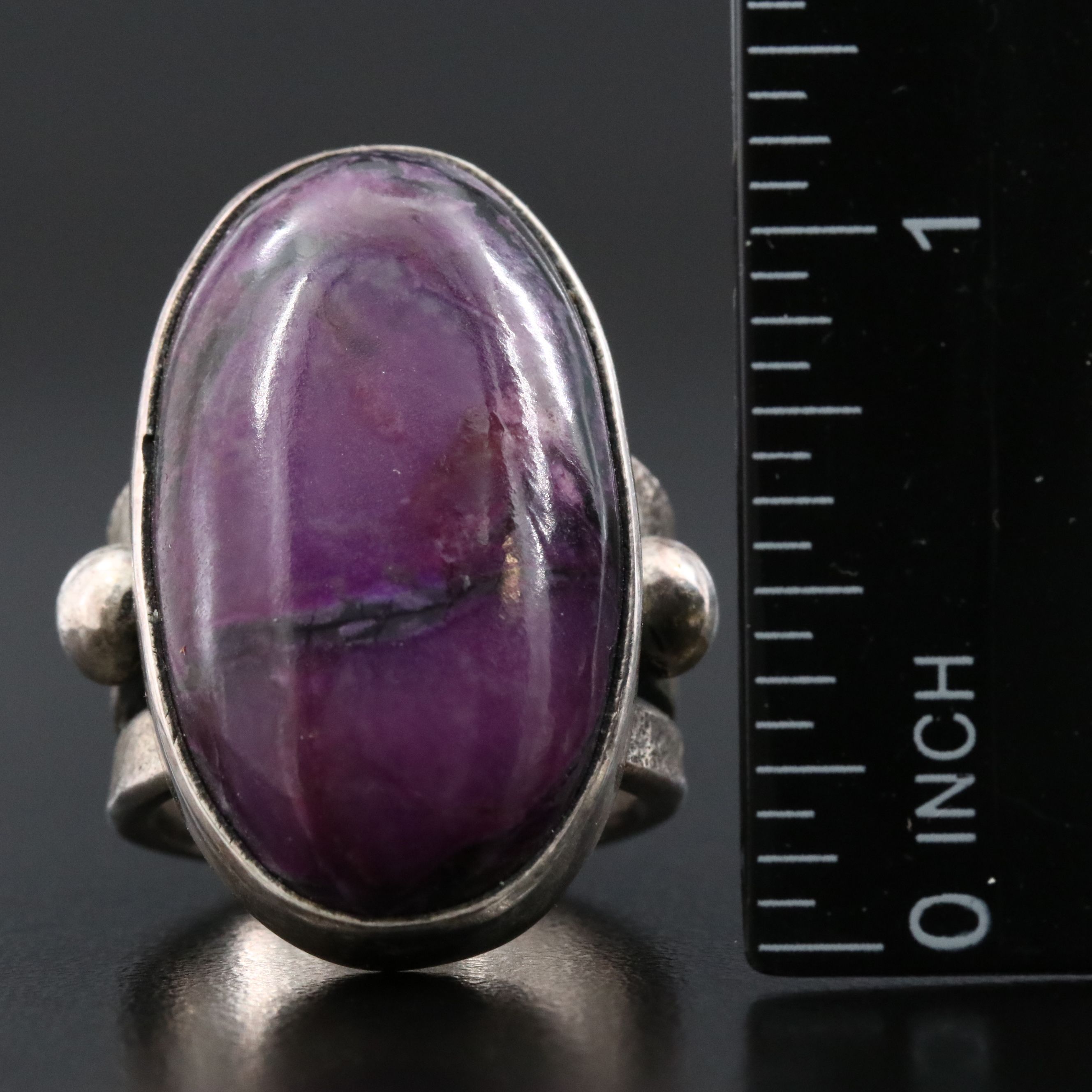 Noah Pfeffer Sterling Sugilite Ring