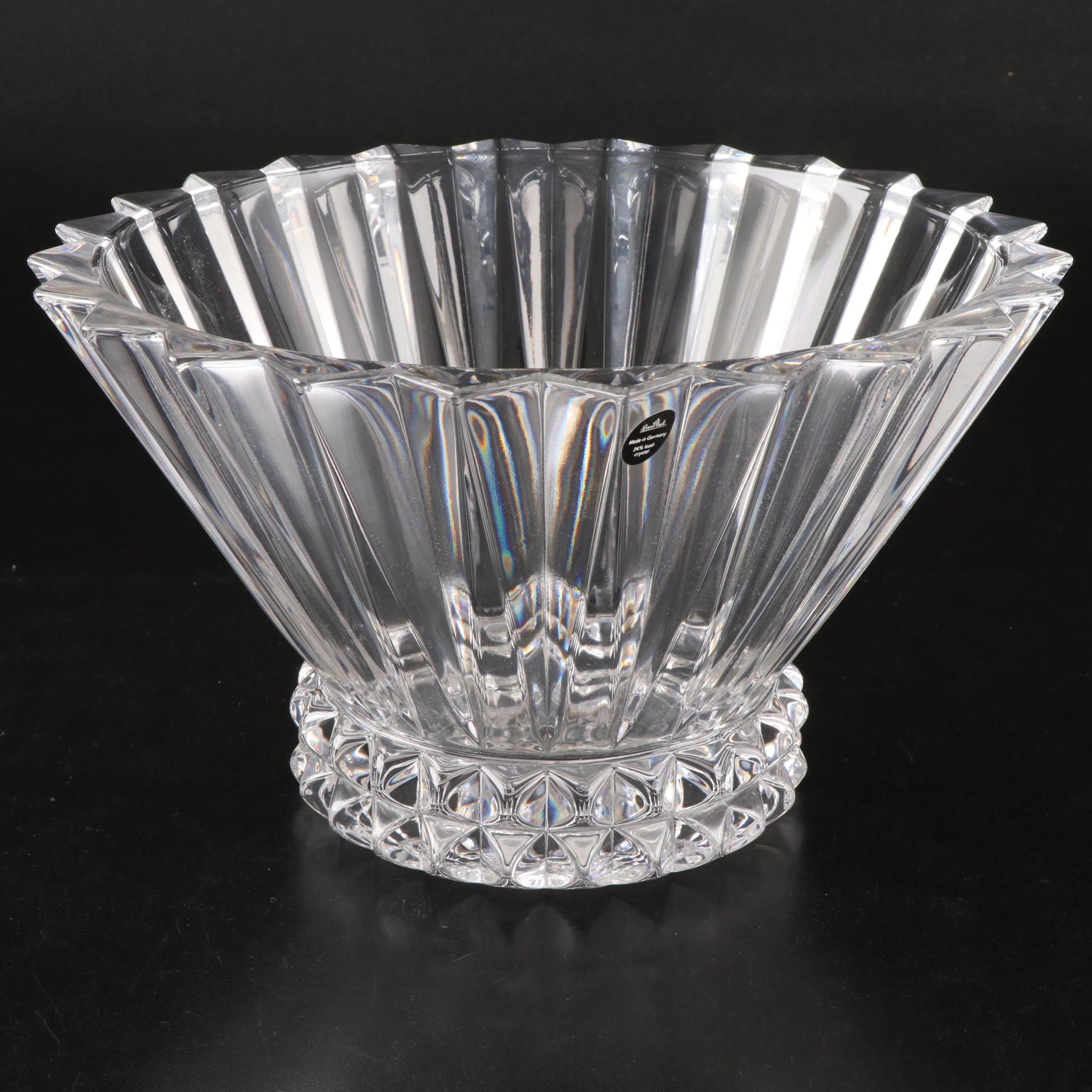 Rosenthal "Blossom" Crystal Centerpiece Bowl