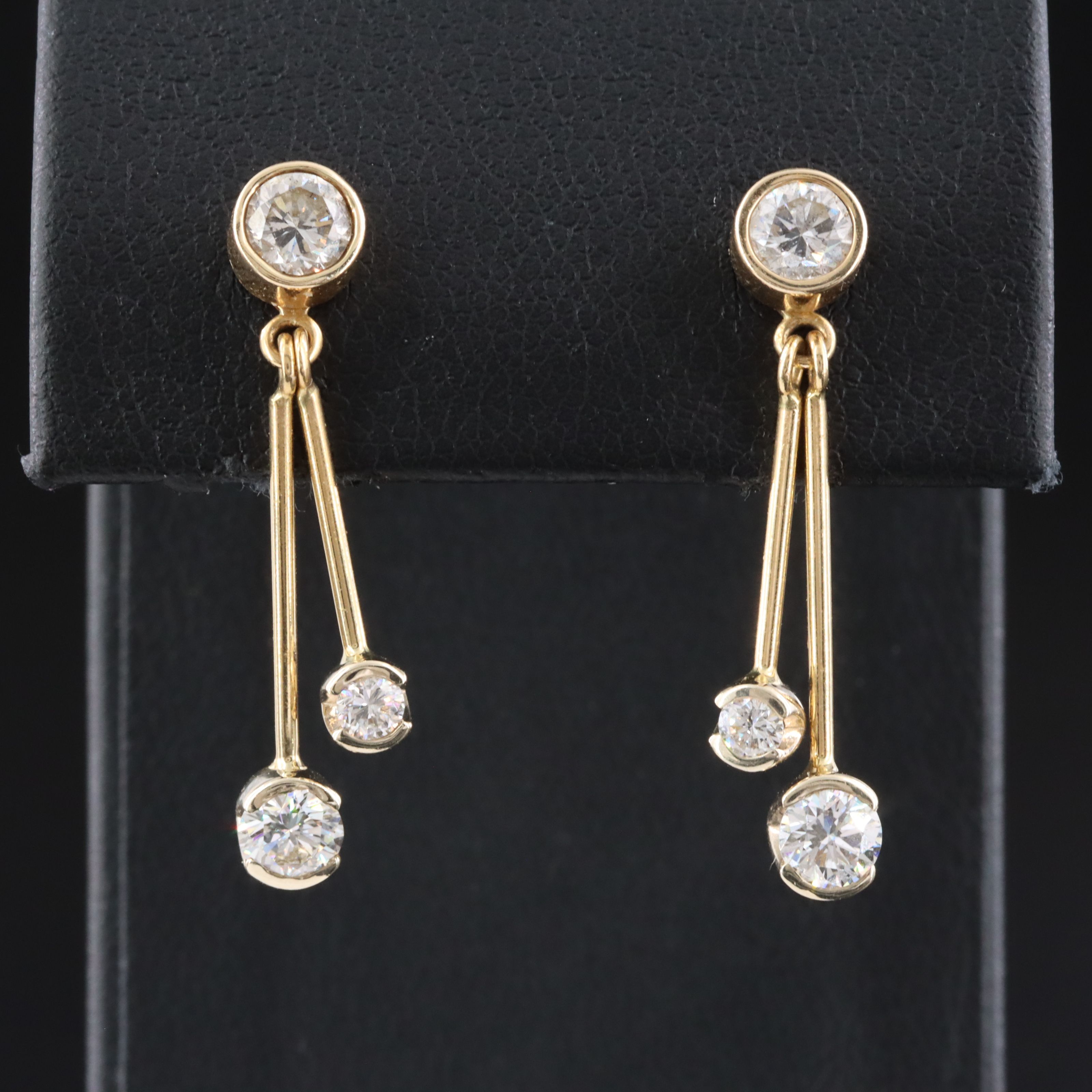 14K 1.38 CTW Diamond Stud Earrings and Enhancers