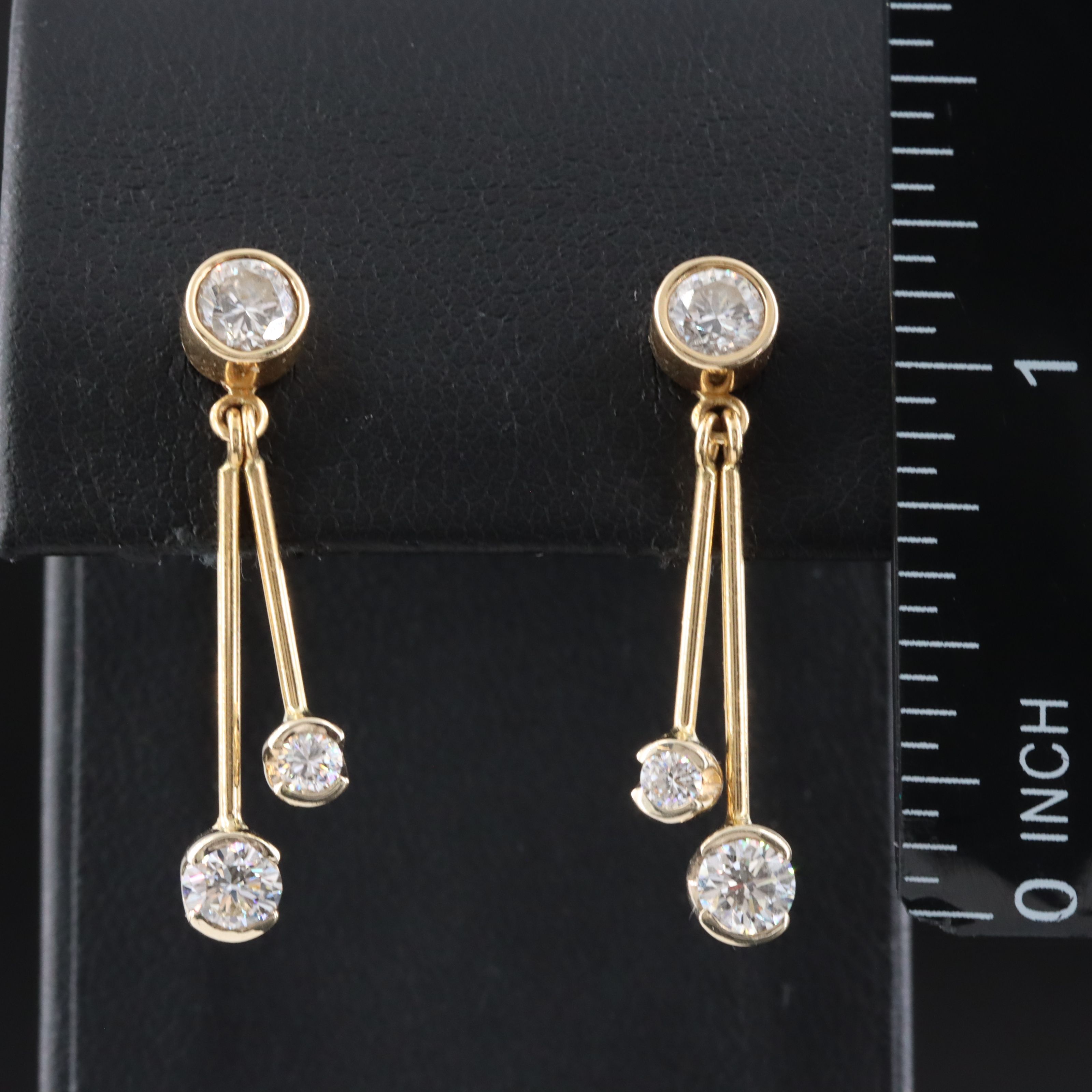 14K 1.38 CTW Diamond Stud Earrings and Enhancers