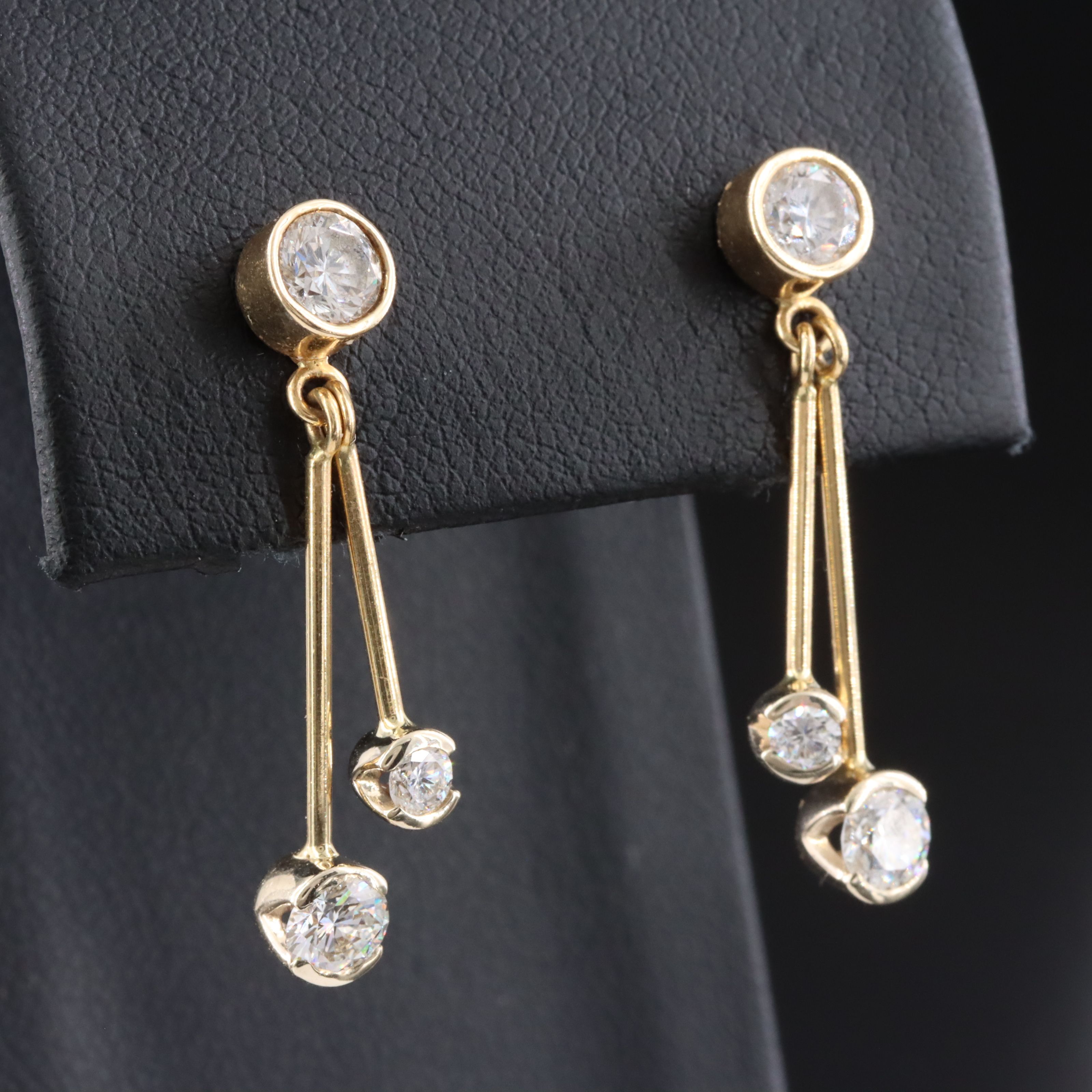 14K 1.38 CTW Diamond Stud Earrings and Enhancers