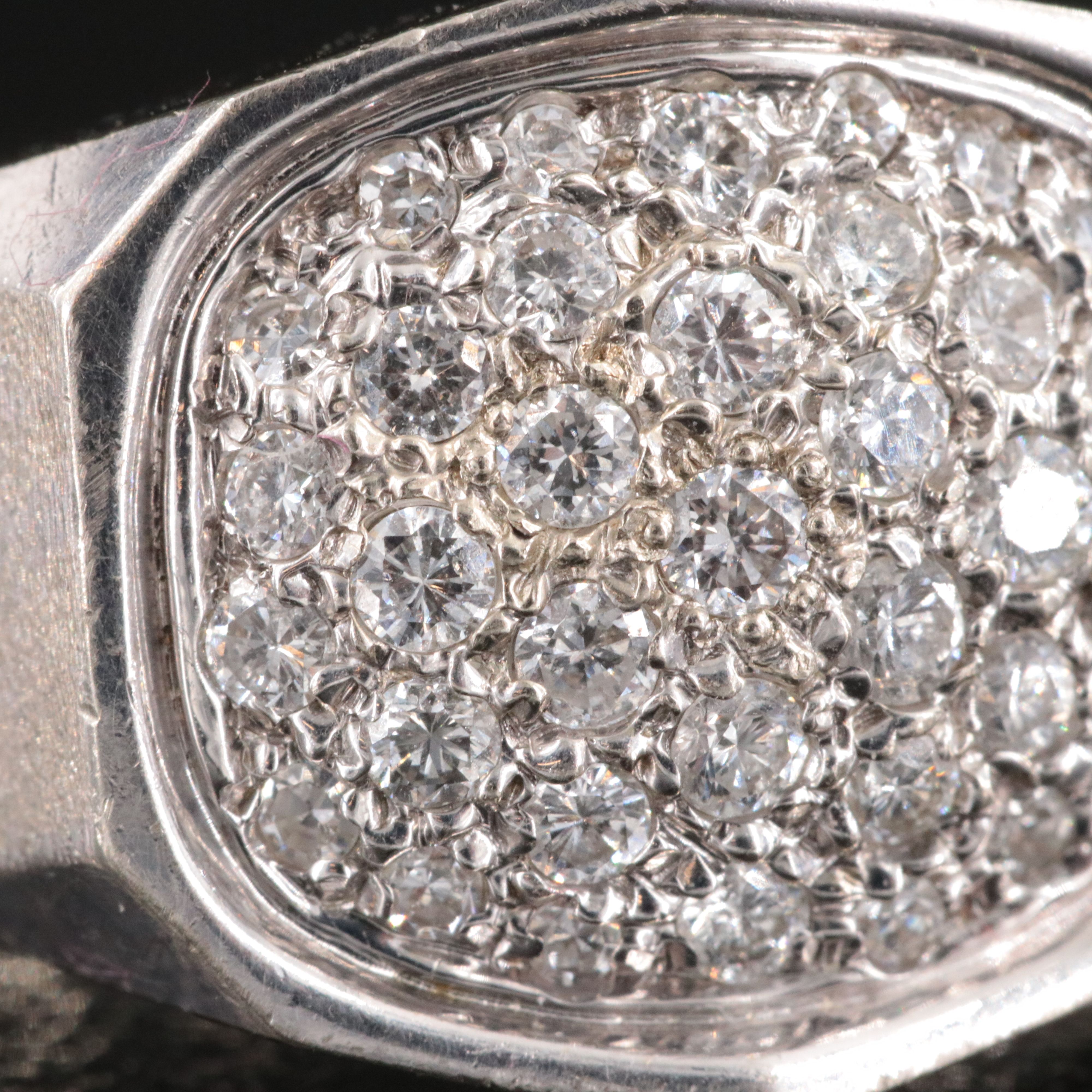 14K 1.05 CTW Pavé Diamond Ring