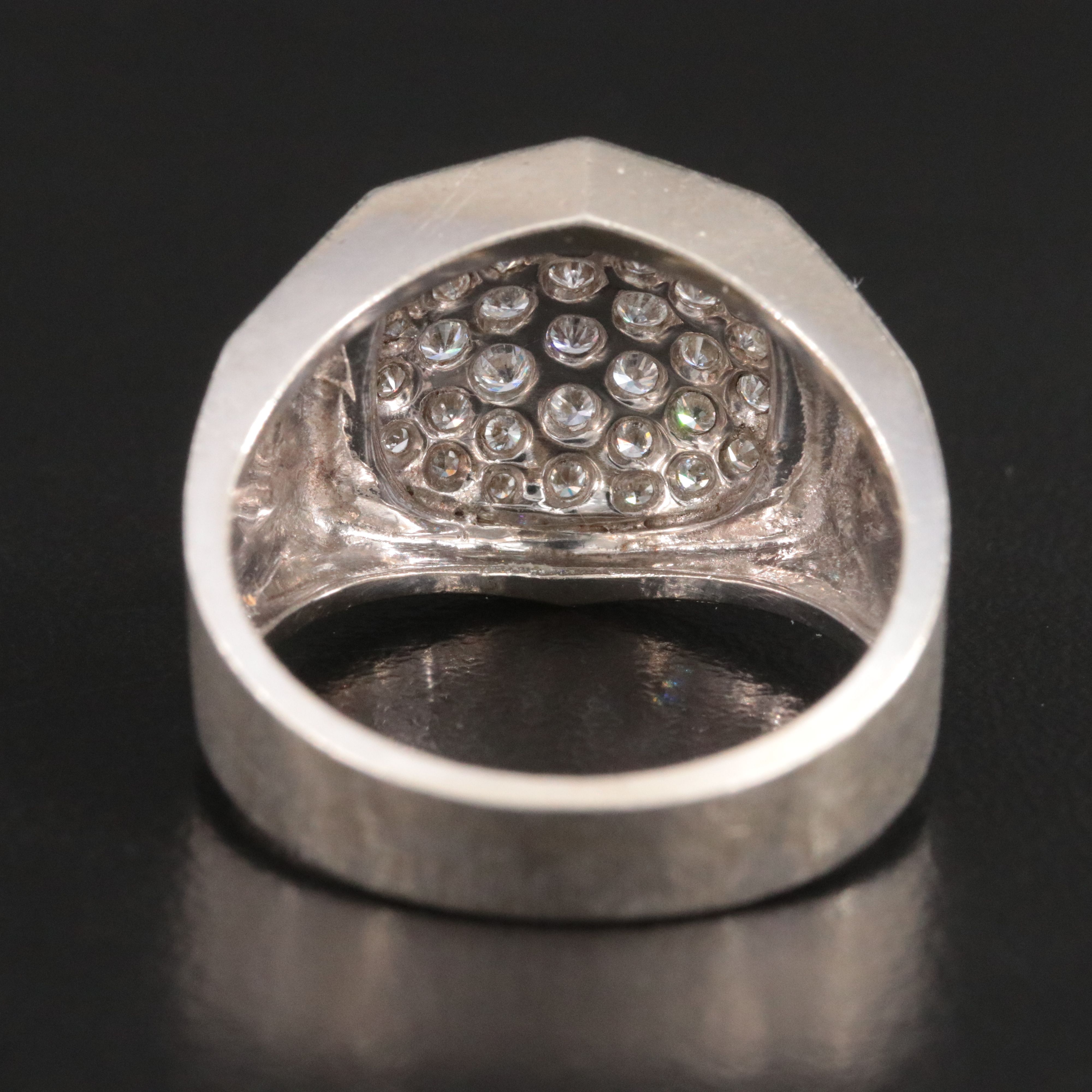 14K 1.05 CTW Pavé Diamond Ring