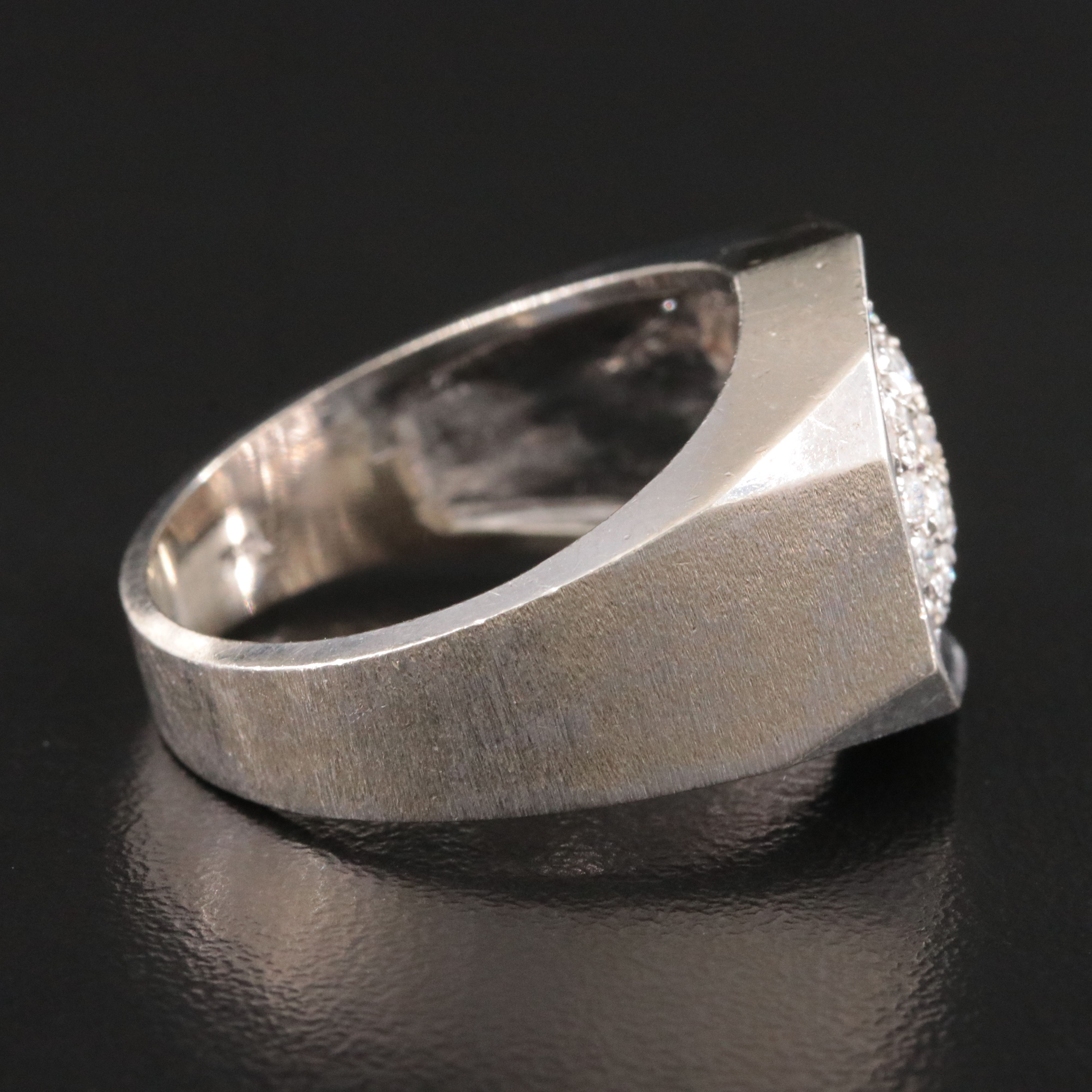 14K 1.05 CTW Pavé Diamond Ring