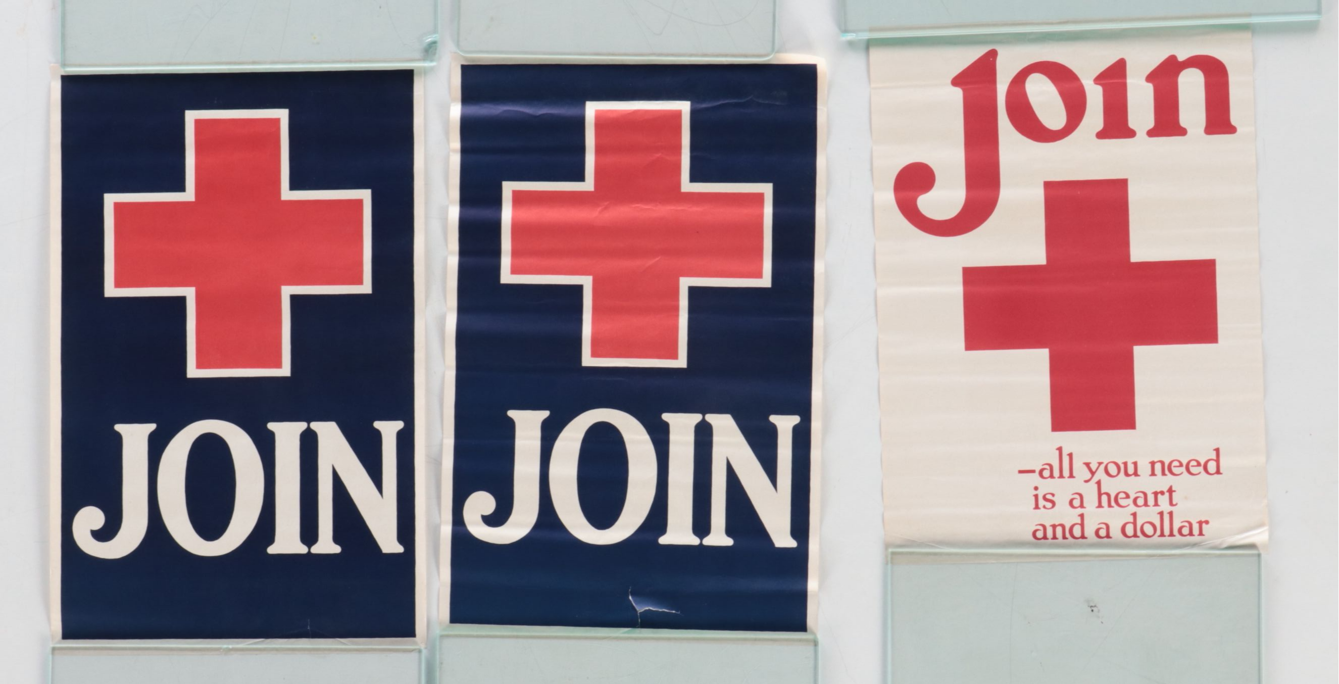 Antique World War I Era American Red Cross Lithograph Posters