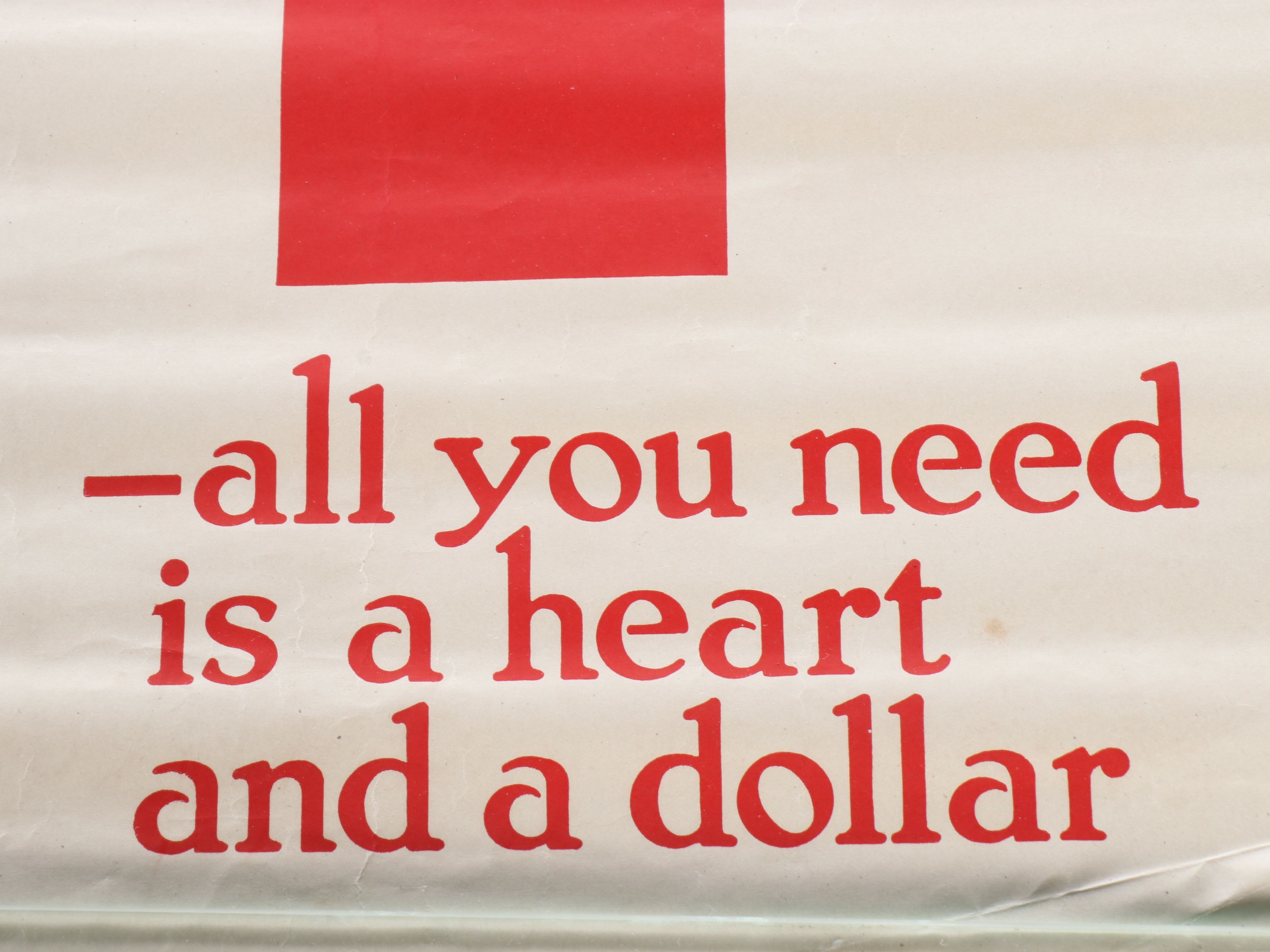 Antique World War I Era American Red Cross Lithograph Posters