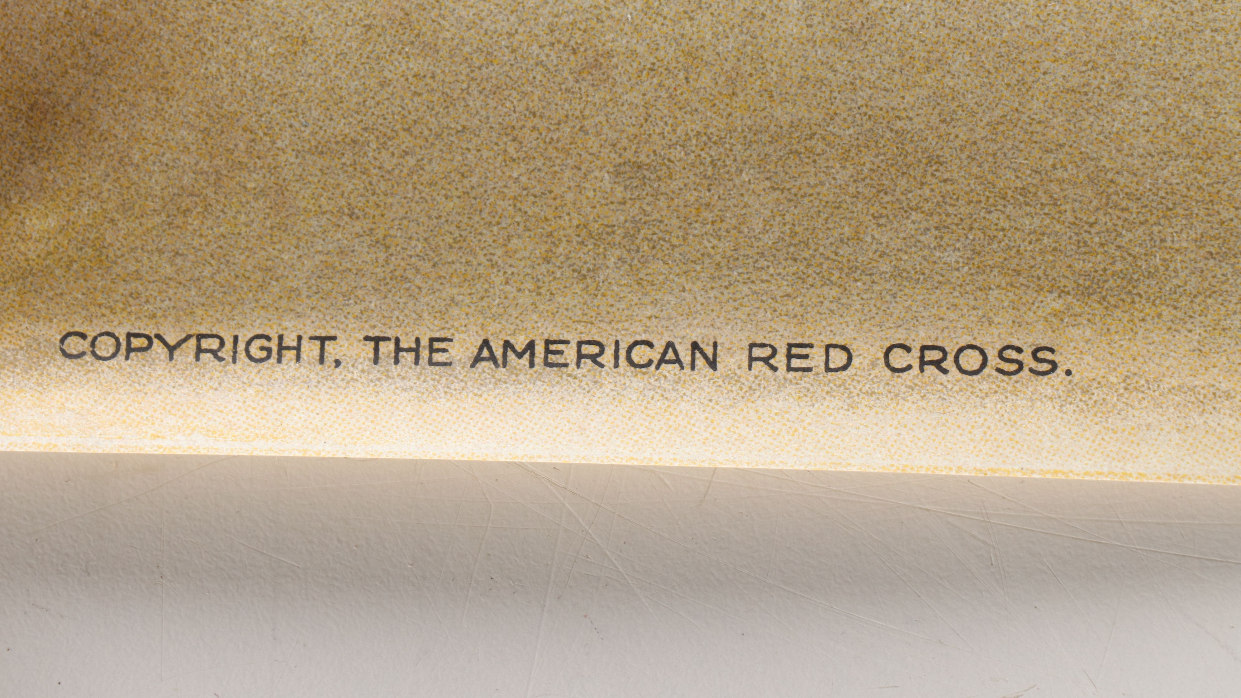 Antique World War I Era American Red Cross Lithograph Posters