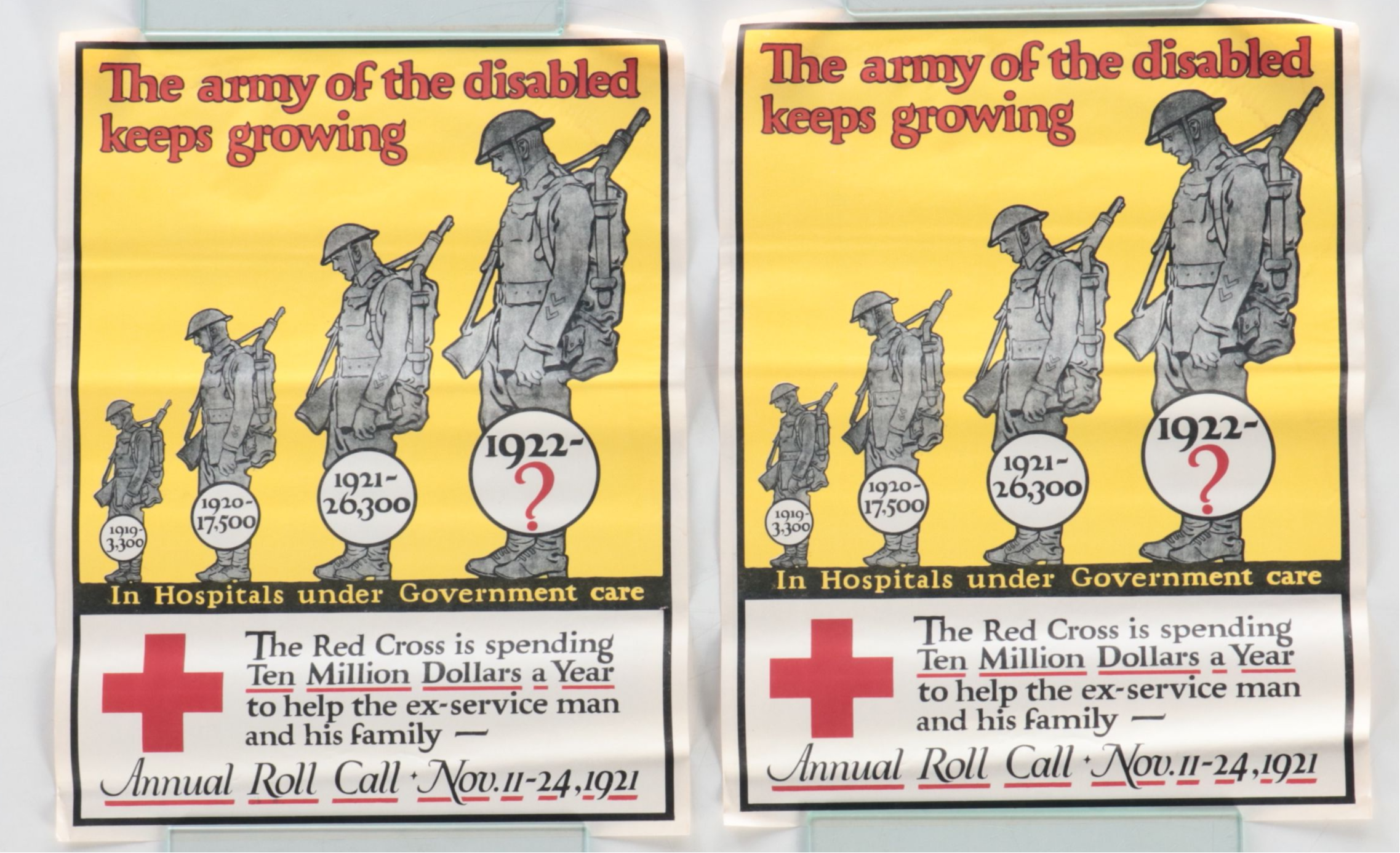 Antique World War I Era American Red Cross Lithograph Posters