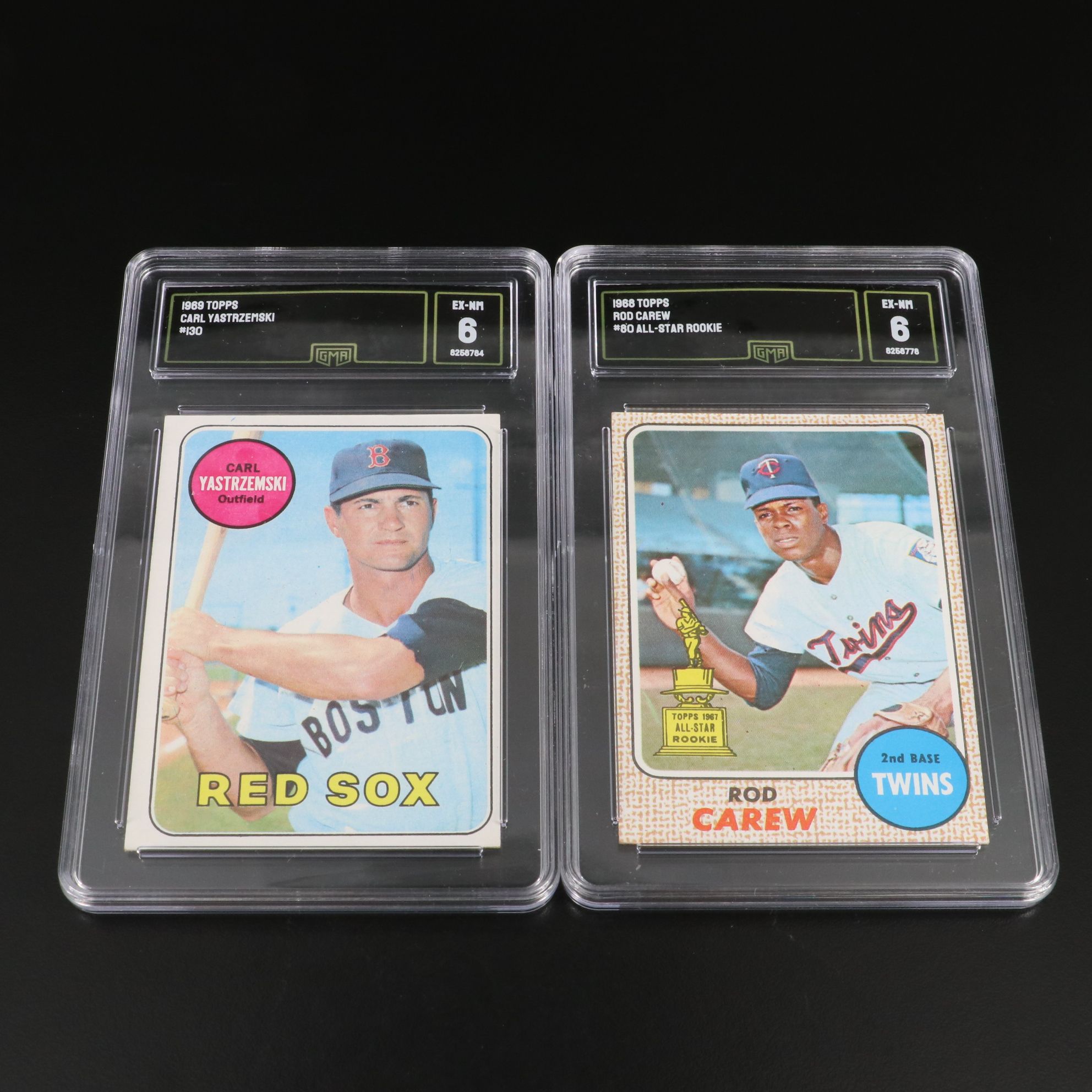 Topps Baseball Cards Featuring Roger Maris, Bob Gibson, and More, 1959-1969