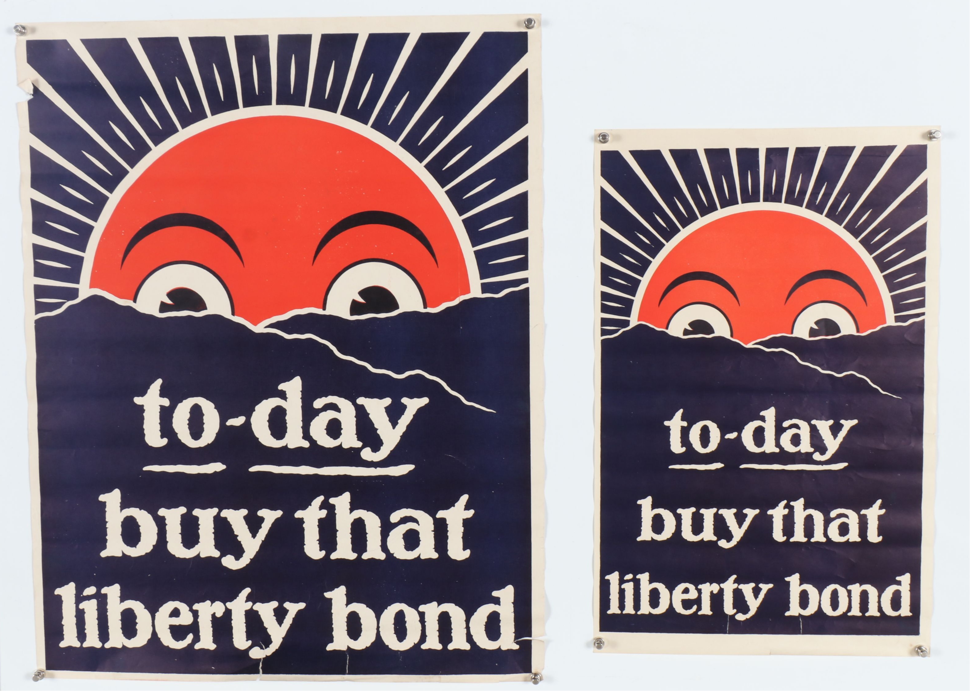 World War I Era American War Bonds and Other Patriotic Lithograph Posters