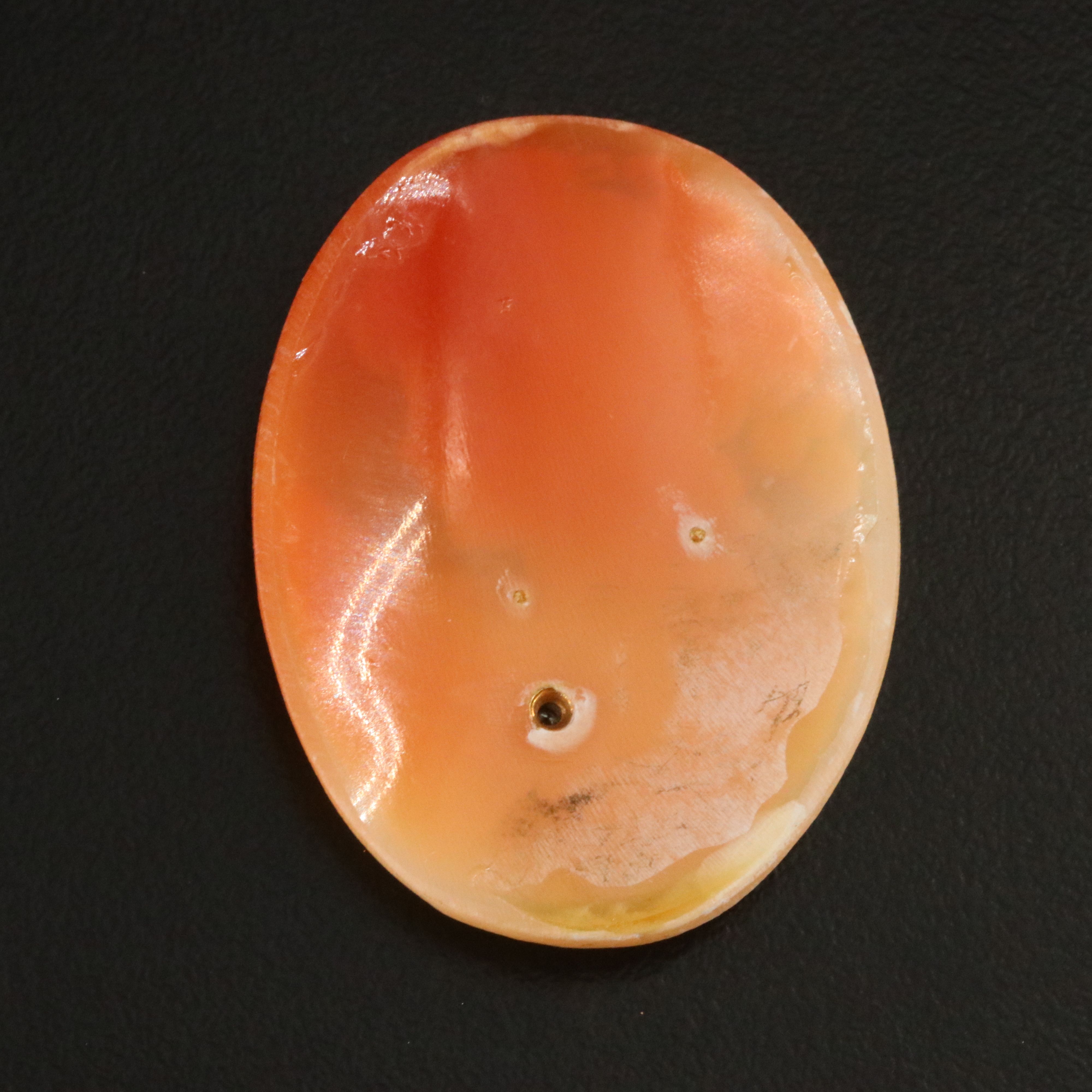 Loose Shell Cameo Habillé with 18K Diamond Necklace