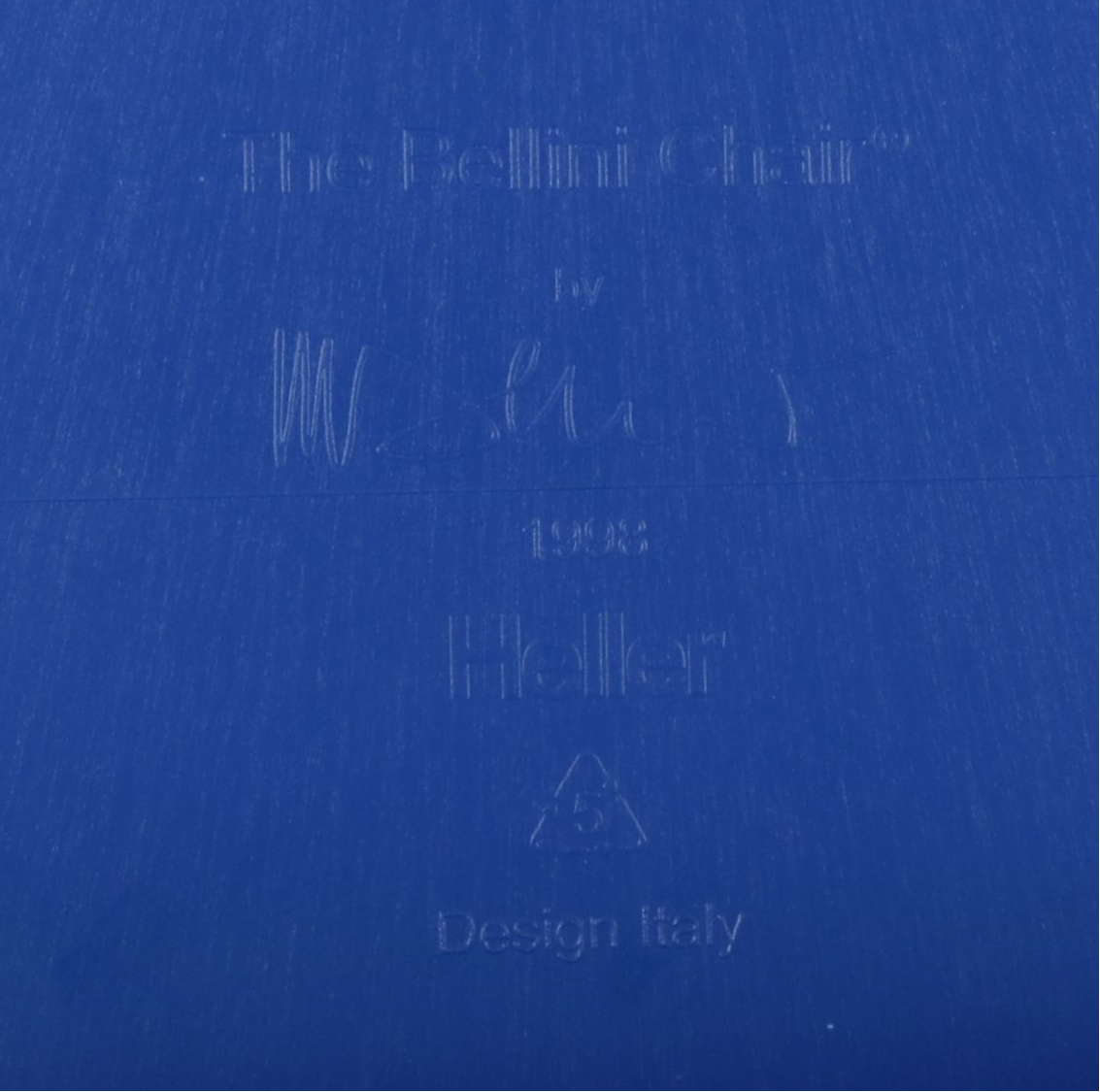 Heller "Bellini Chair" in Blue by Mario Bellini, Late 20th Century