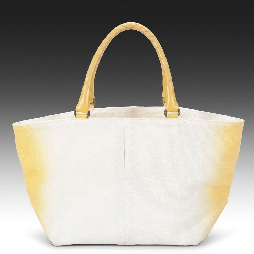 Bottega Veneta Yellow Gradient Canvas Tote