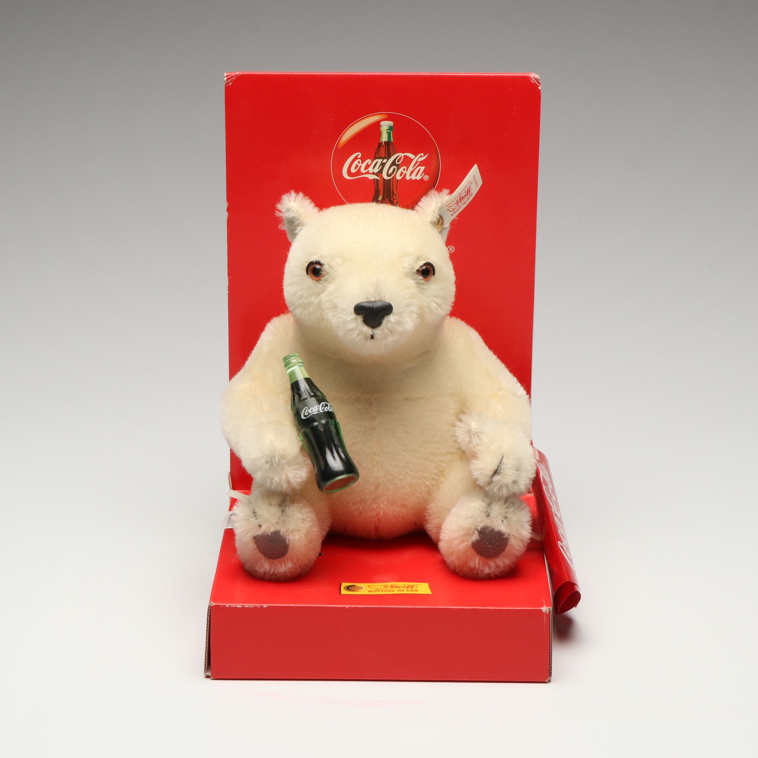 Steiff "Coca-Cola Polar Bear Cub" Limited Edition Stuffed Toy, 2000