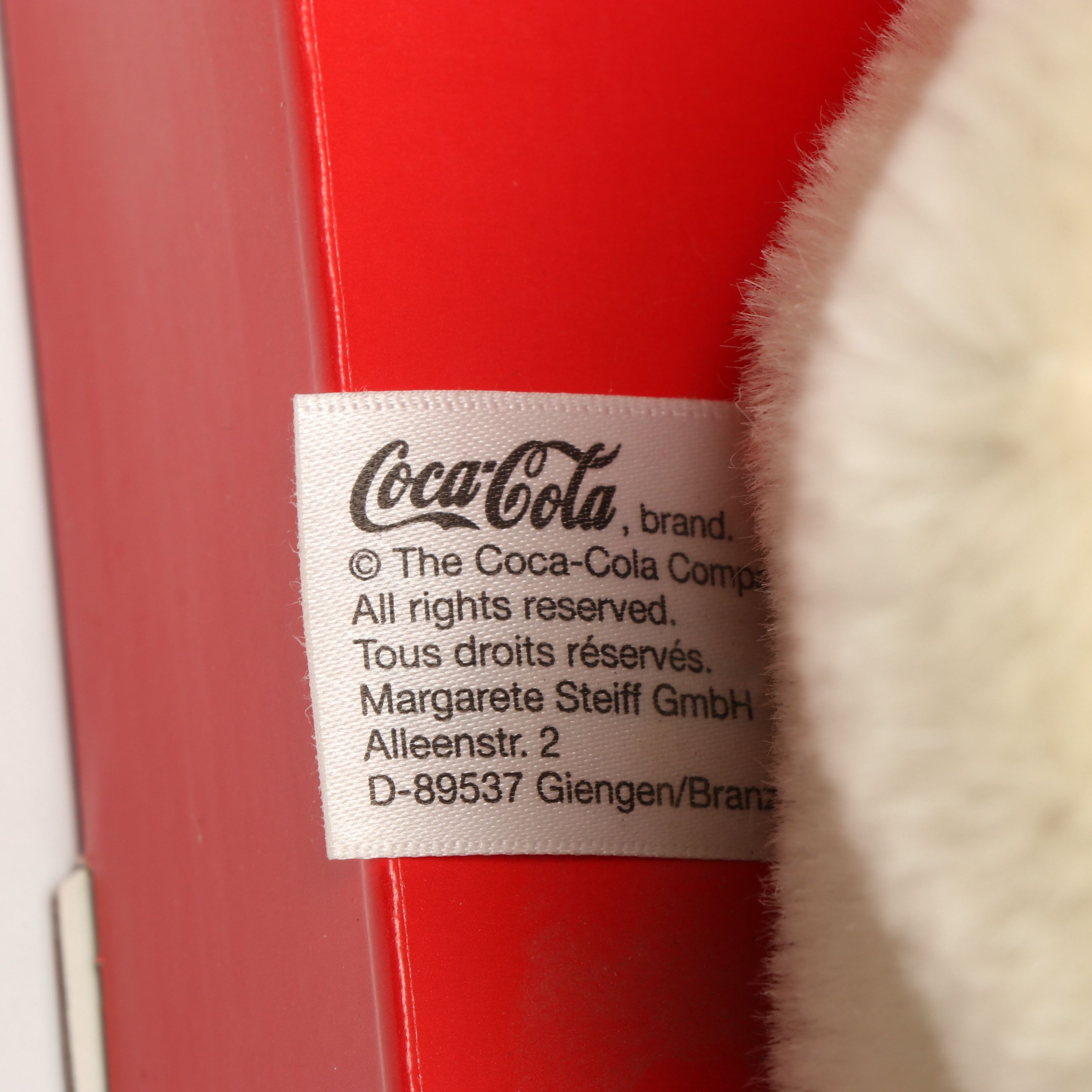 Steiff "Coca-Cola Polar Bear Cub" Limited Edition Stuffed Toy, 2000