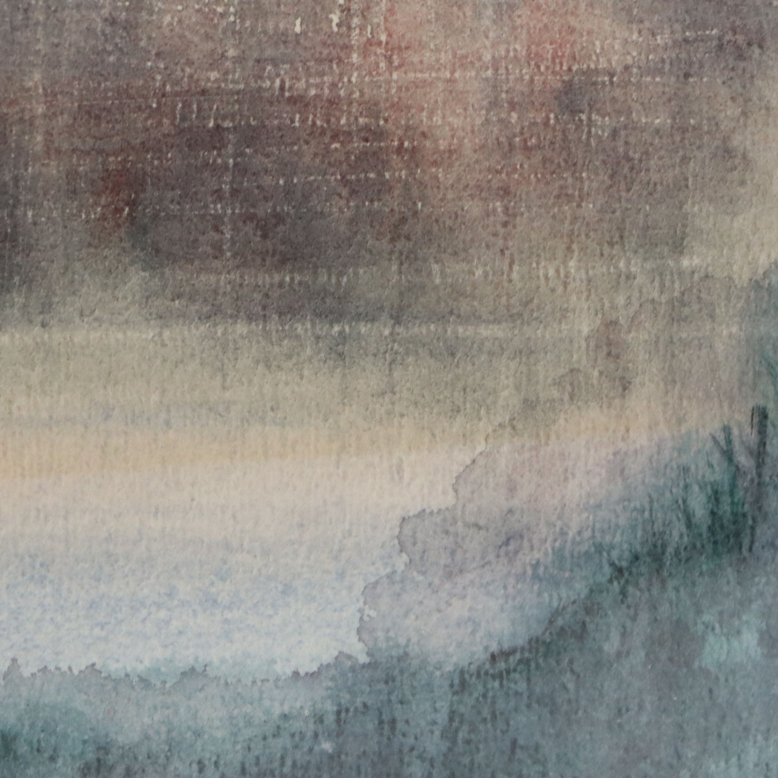 Elsie Hassan Atmospheric Watercolor Painting, 20th Century