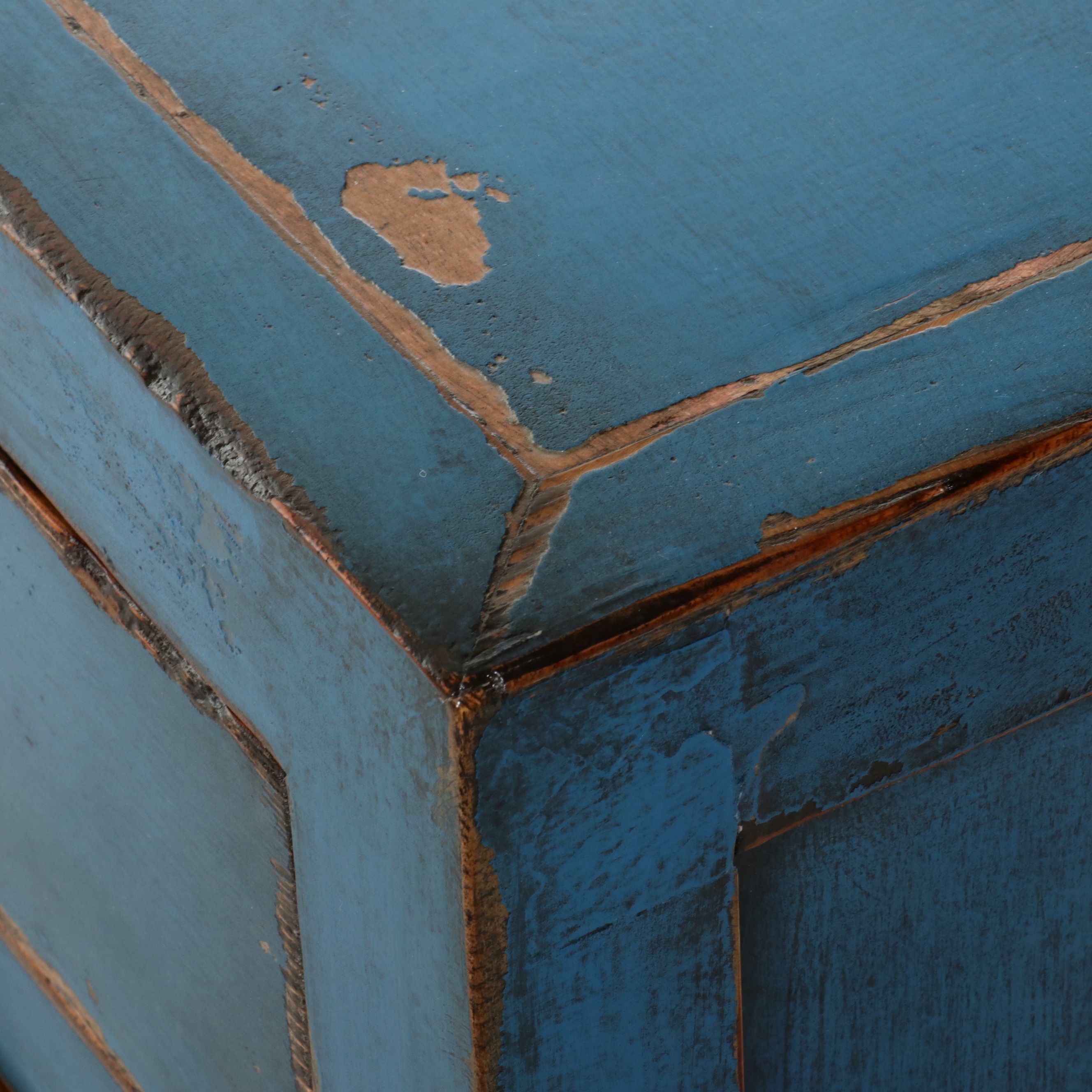 Antique Chinese Lacquered Elm Credenza