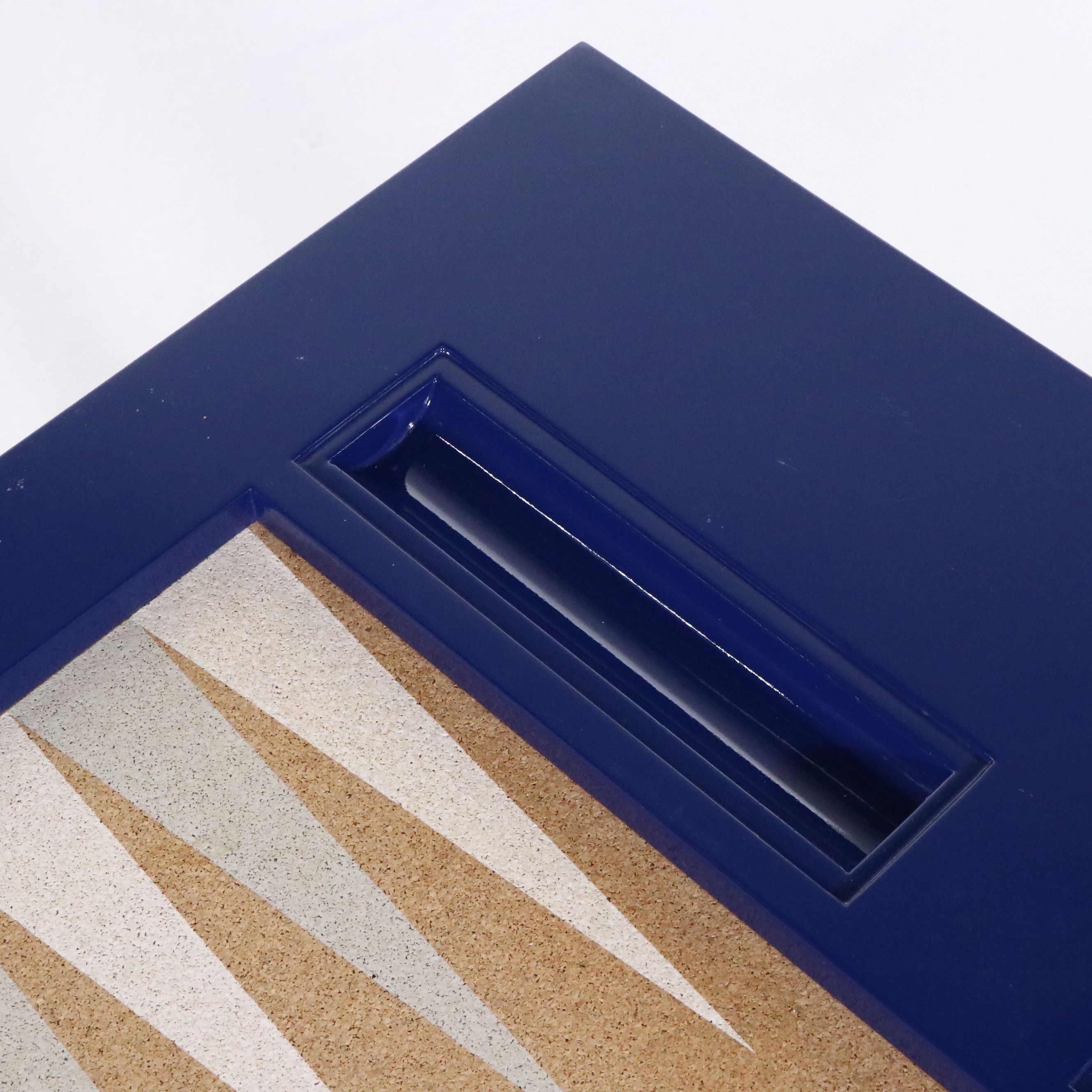 Lacquered Wood Backgammon Table with Accessories, 21st Century
