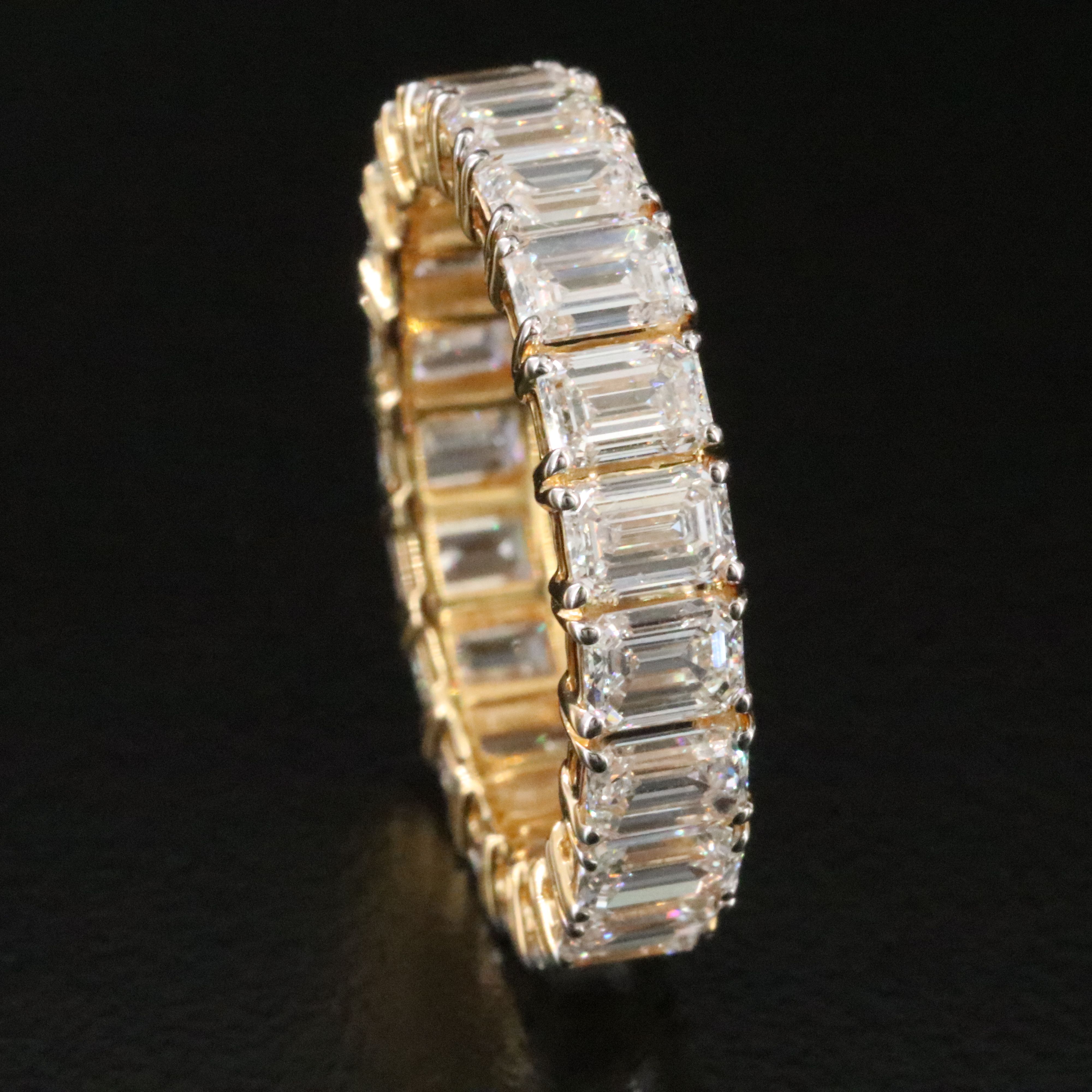 14K 4.71 CTW Lab Grown Diamond Eternity Band with IGI Report