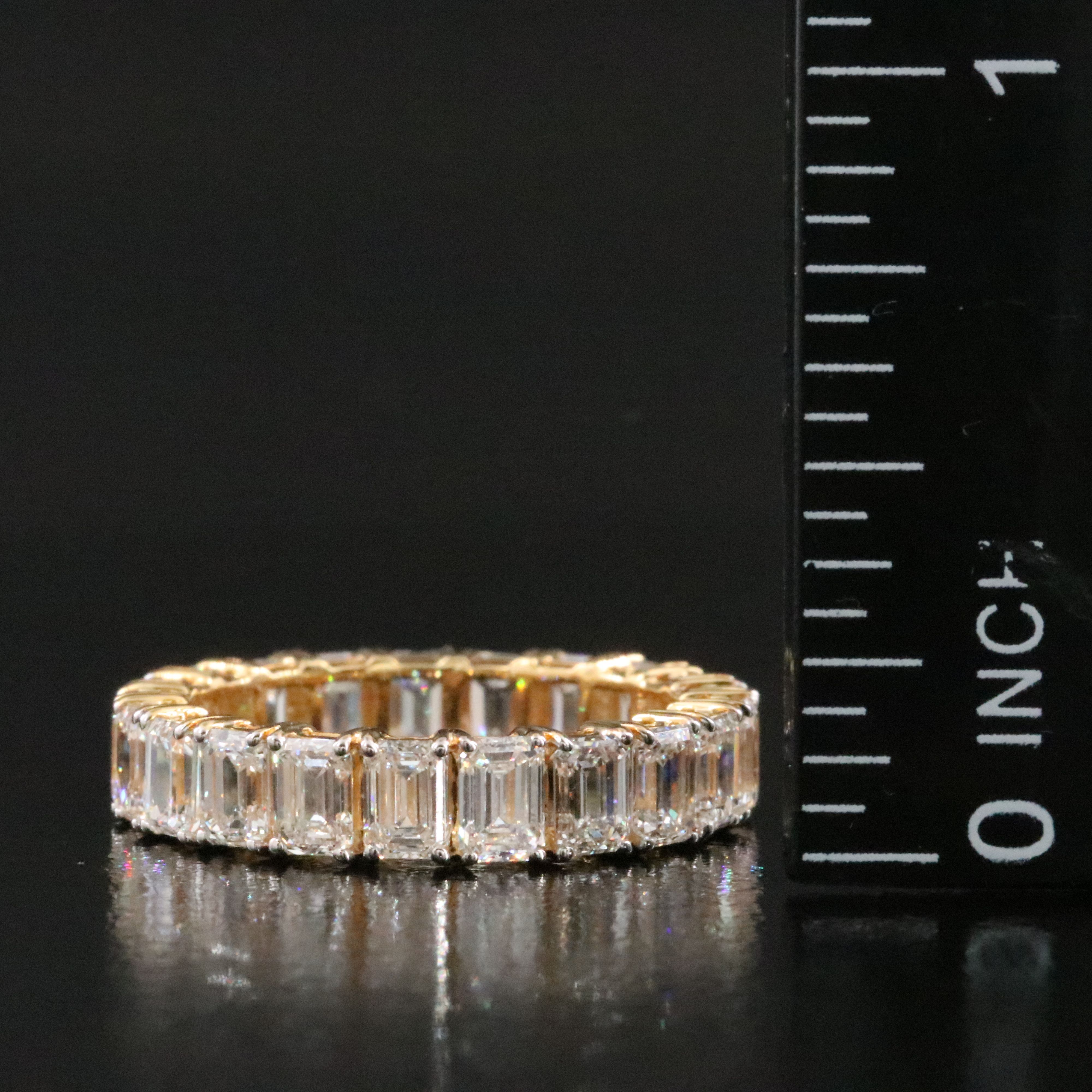 14K 4.71 CTW Lab Grown Diamond Eternity Band with IGI Report