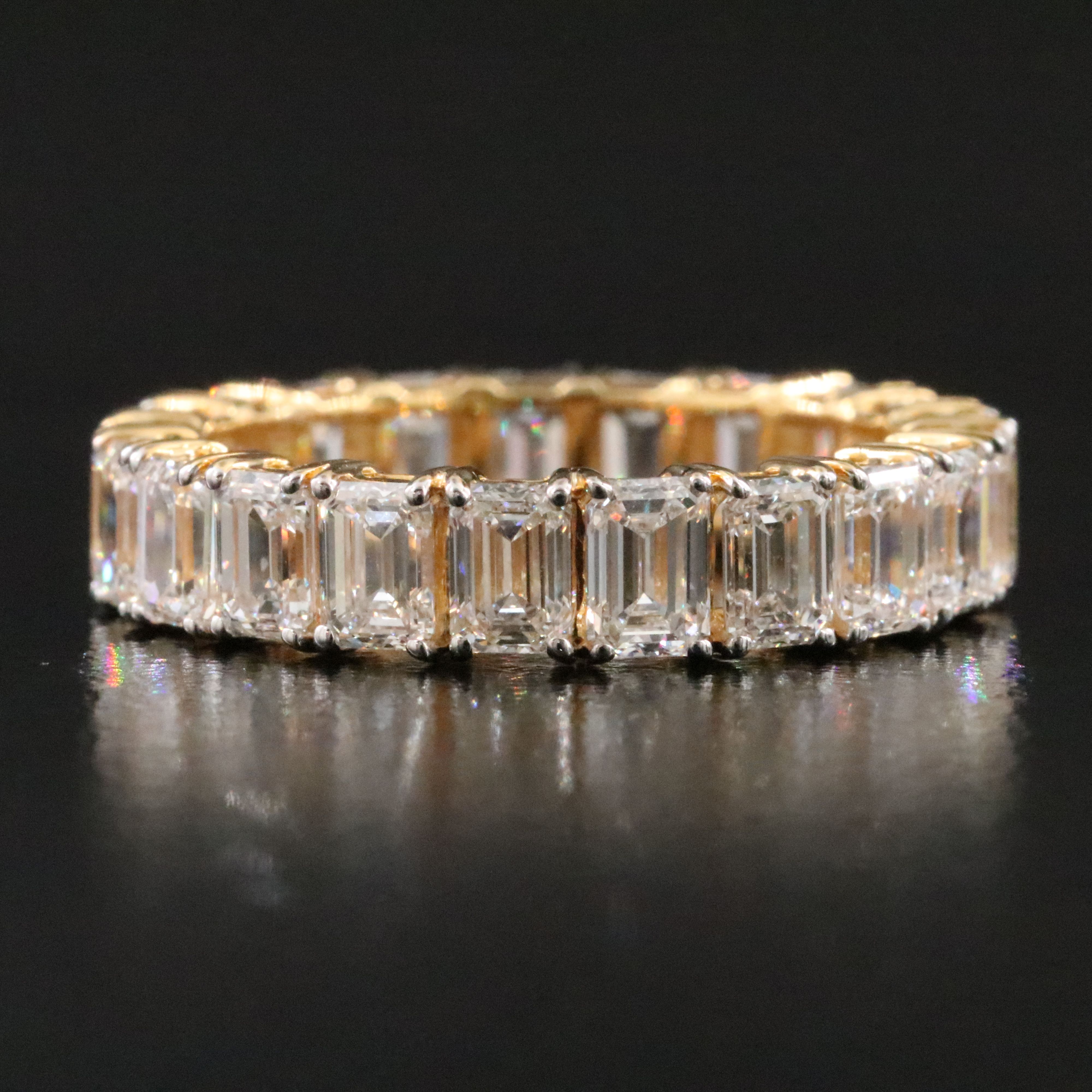 14K 4.71 CTW Lab Grown Diamond Eternity Band with IGI Report