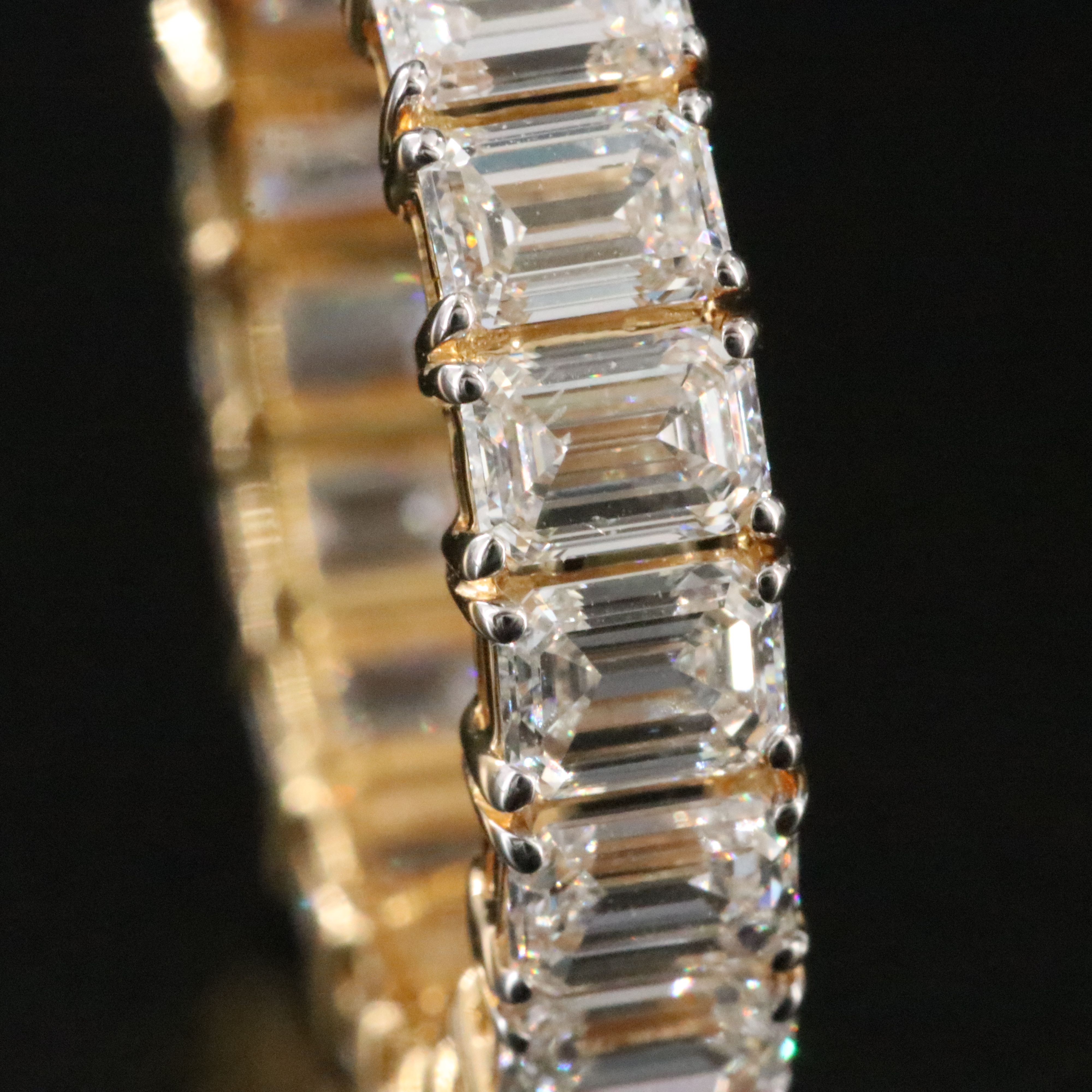 14K 4.71 CTW Lab Grown Diamond Eternity Band with IGI Report