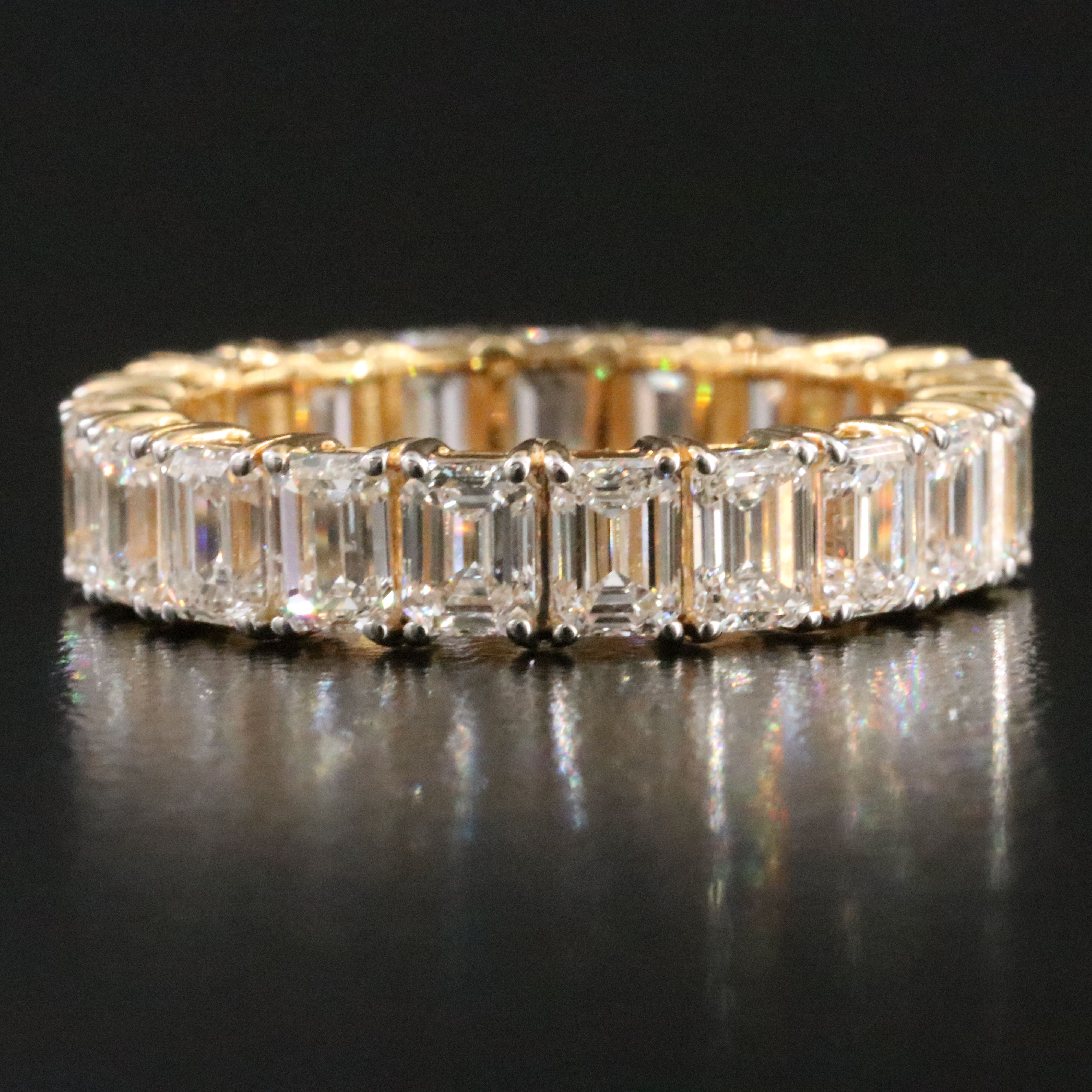 14K 4.71 CTW Lab Grown Diamond Eternity Band with IGI Report