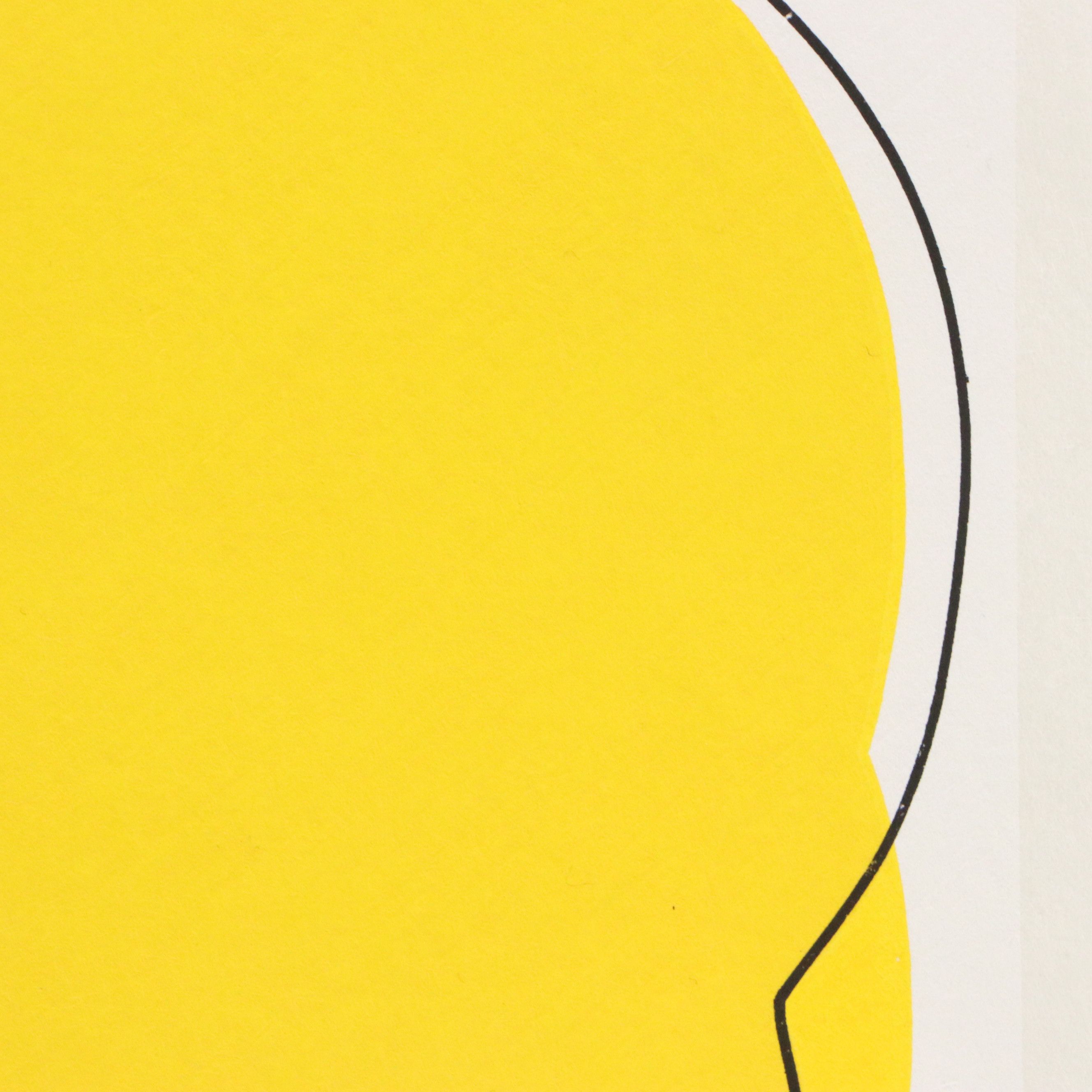 Bold Screenprints of Abstracted Lemons, Mid to Late 20th Century
