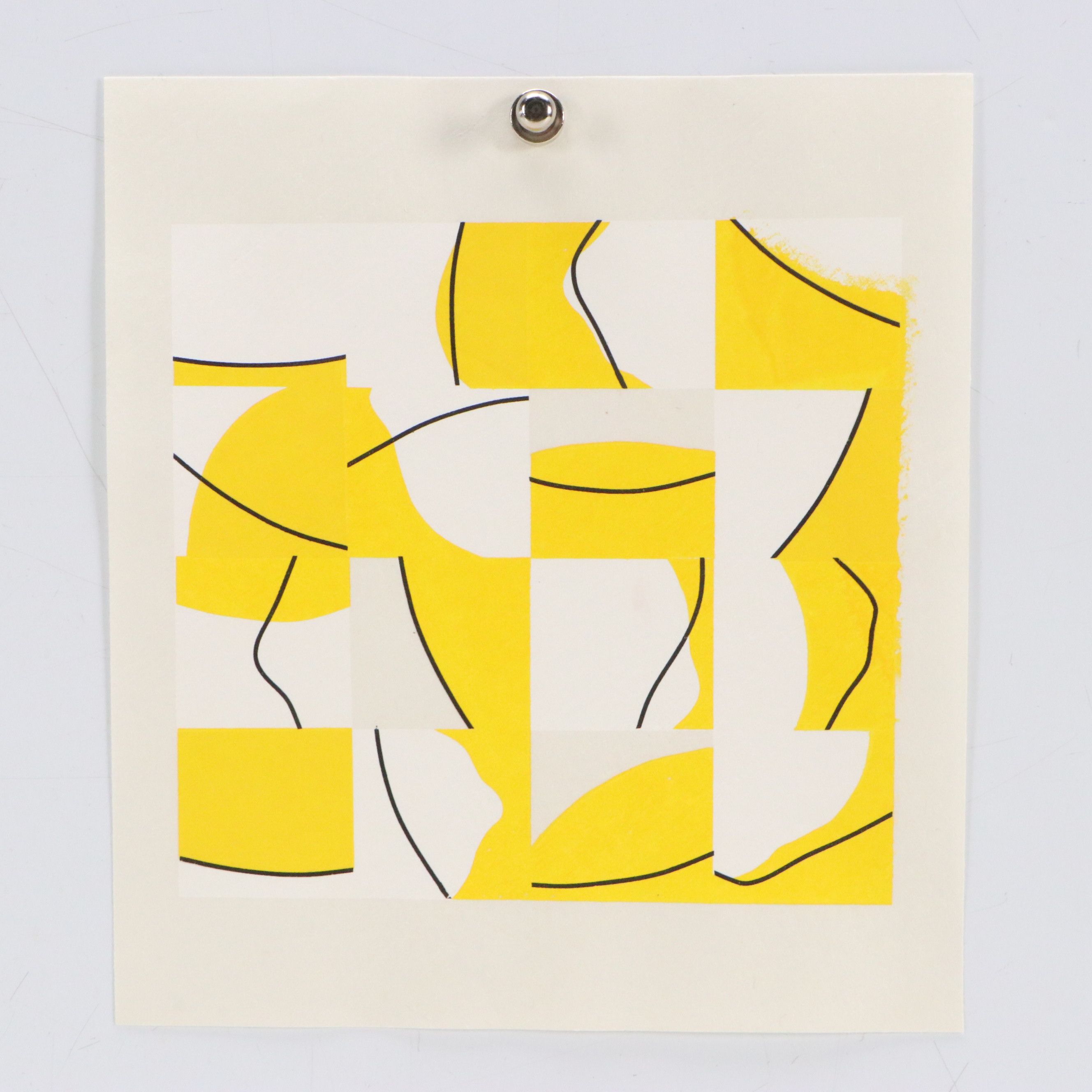 Bold Screenprints of Abstracted Lemons, Mid to Late 20th Century