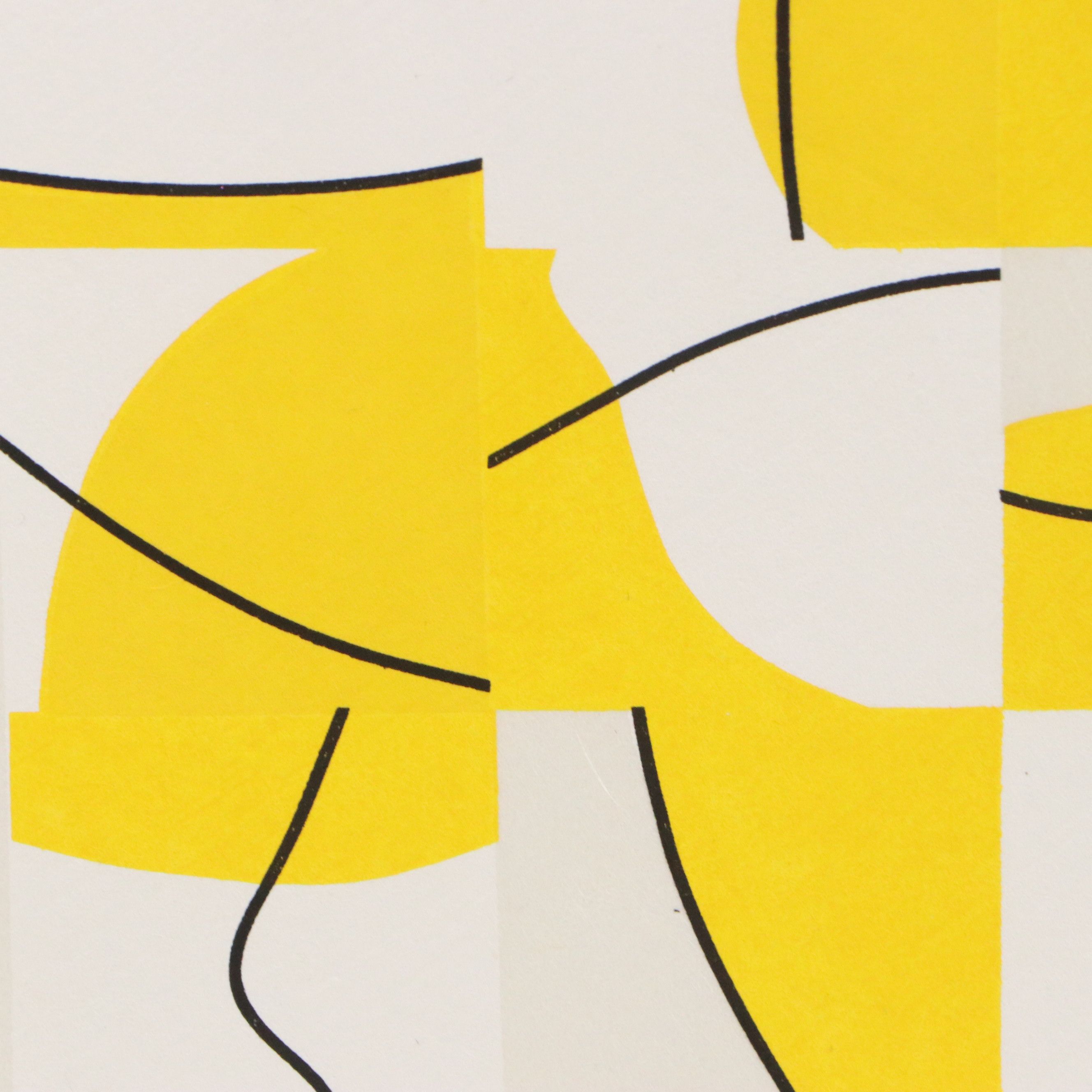 Bold Screenprints of Abstracted Lemons, Mid to Late 20th Century