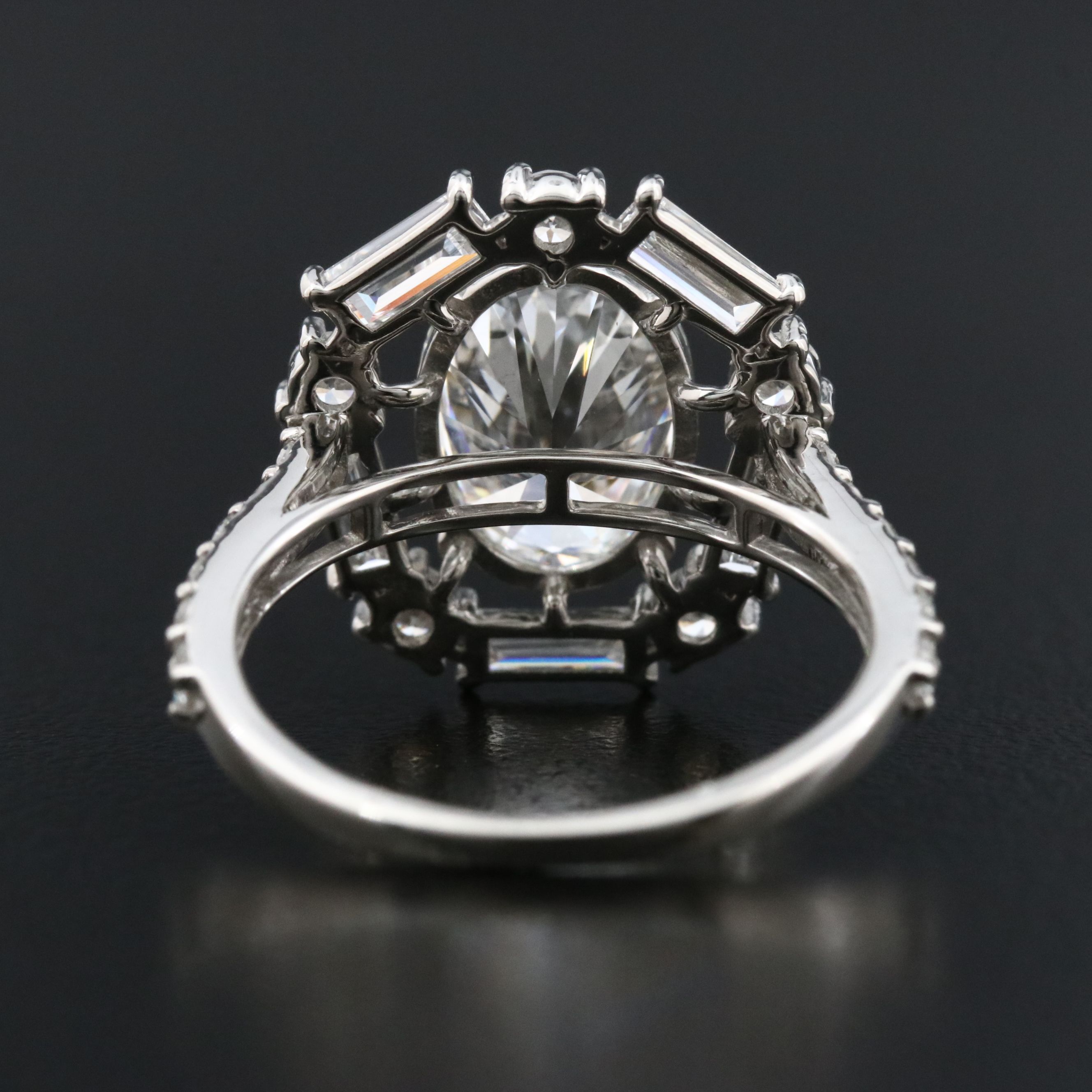 Platinum 3.77 CTW Lab Grown Diamond Ring with IGI Report