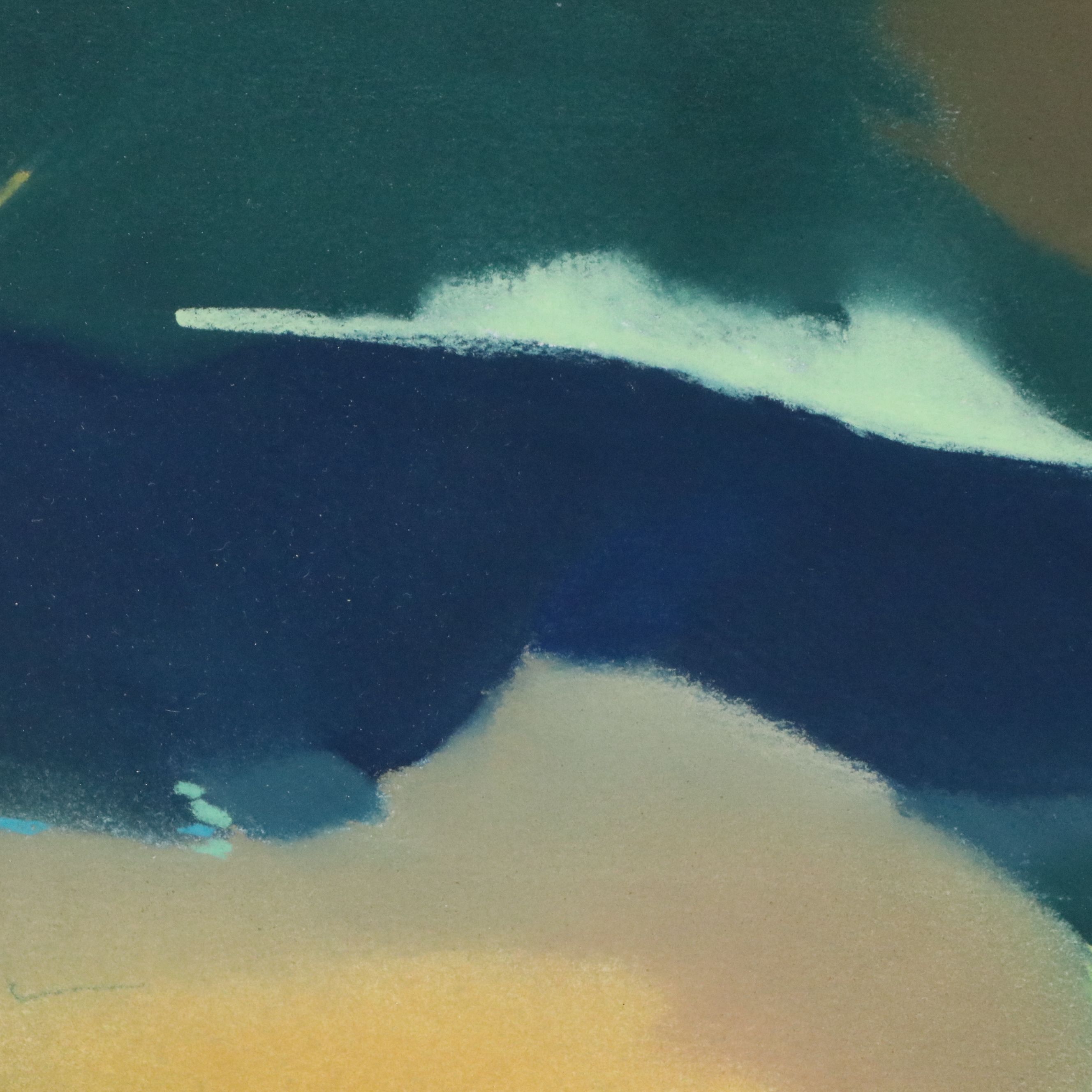 Amy C. Mehalick Abstract Chalk Pastel Drawing "Summer Gem Tones," 1994